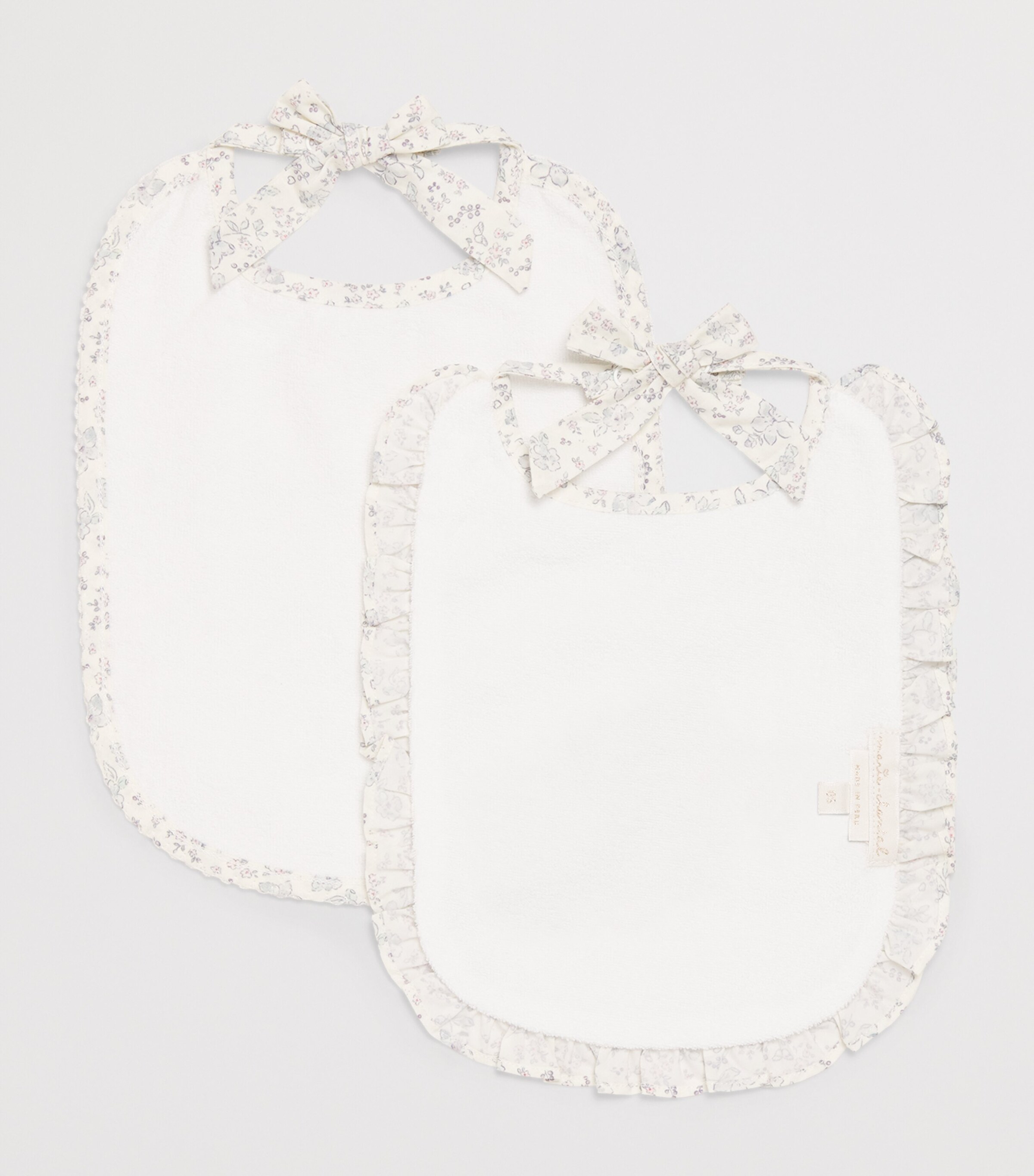 Marie-Chantal Athena Print Bianca Bib (Set of 2) Sandstone/lilac Image 2