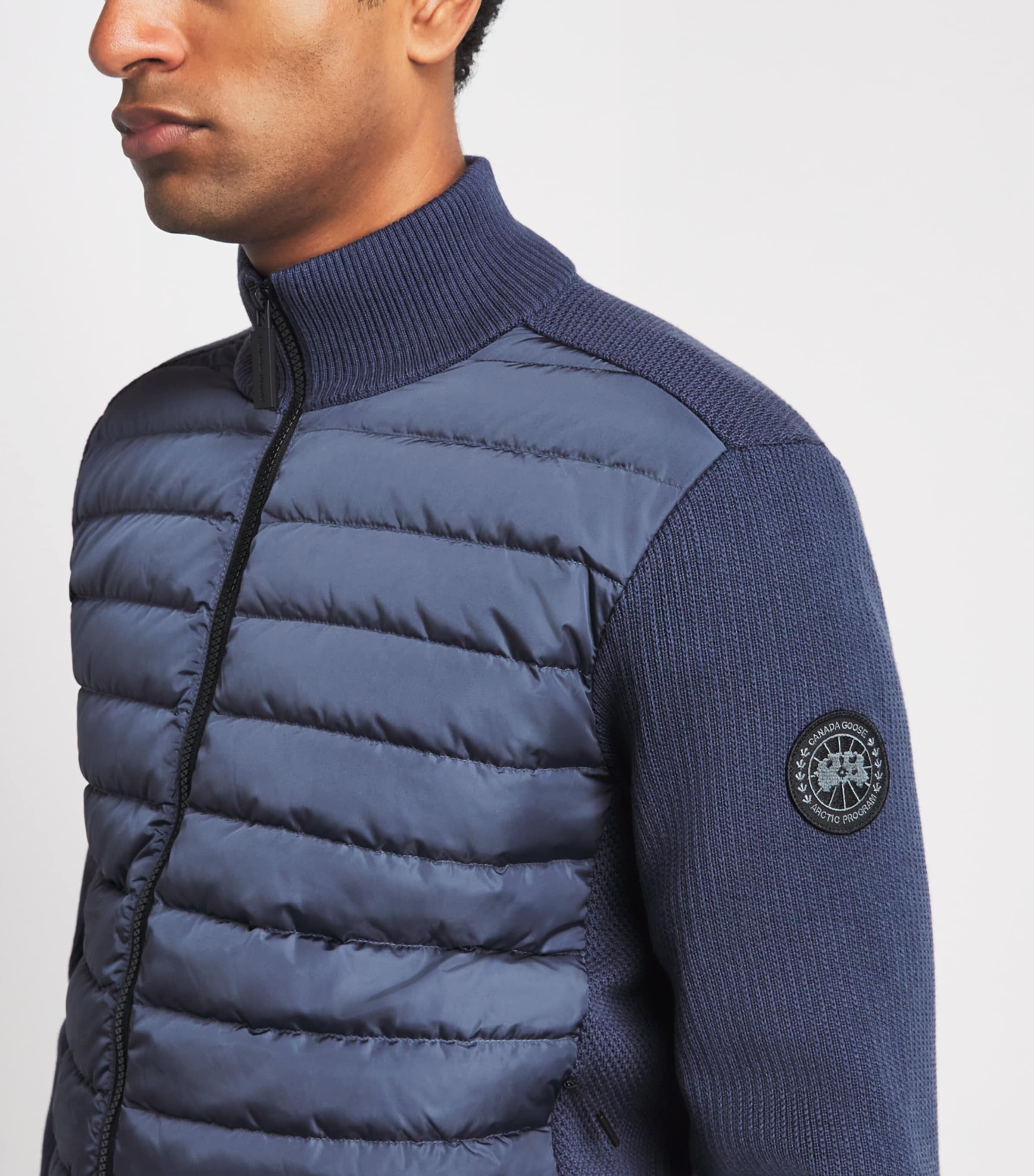 Canada Goose Mens Down Hybridge Jacket Dusk Blue Image 3