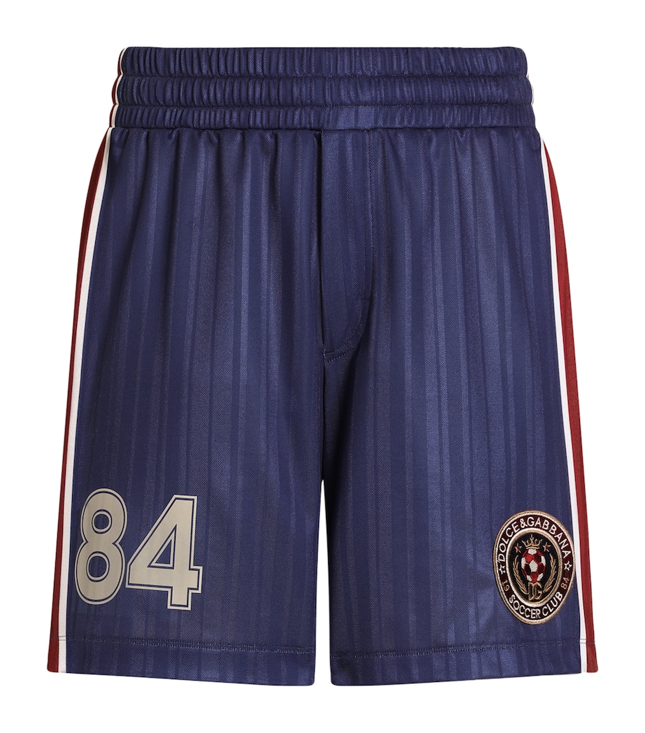 Dolce&Gabbana Mens Jersey Stripe Bermuda Shorts Dg Soccer Club Image 1