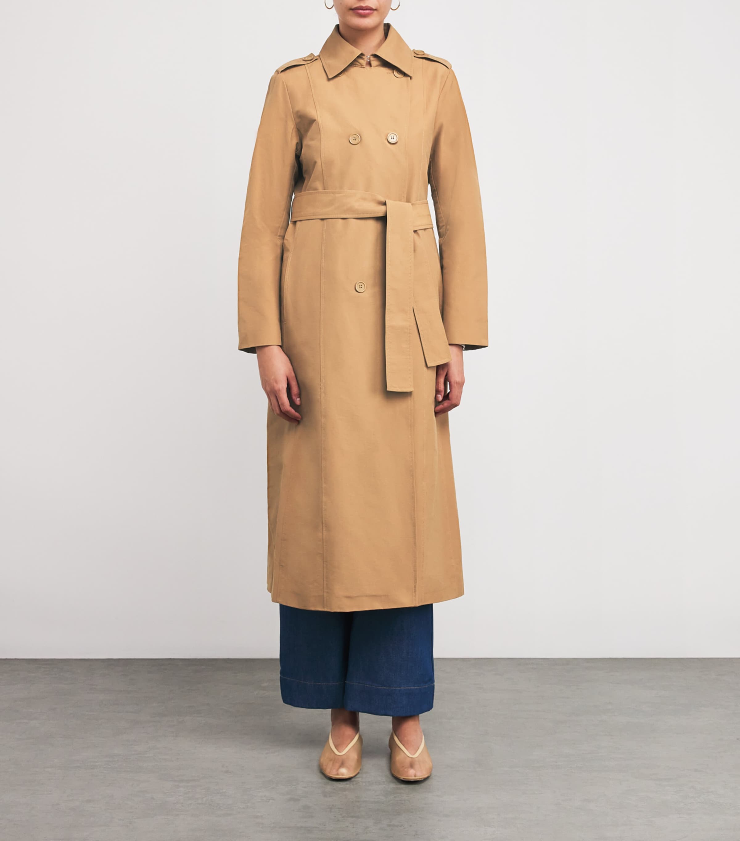 Cotton-Blend Trench Coat TOBACCO Image 3