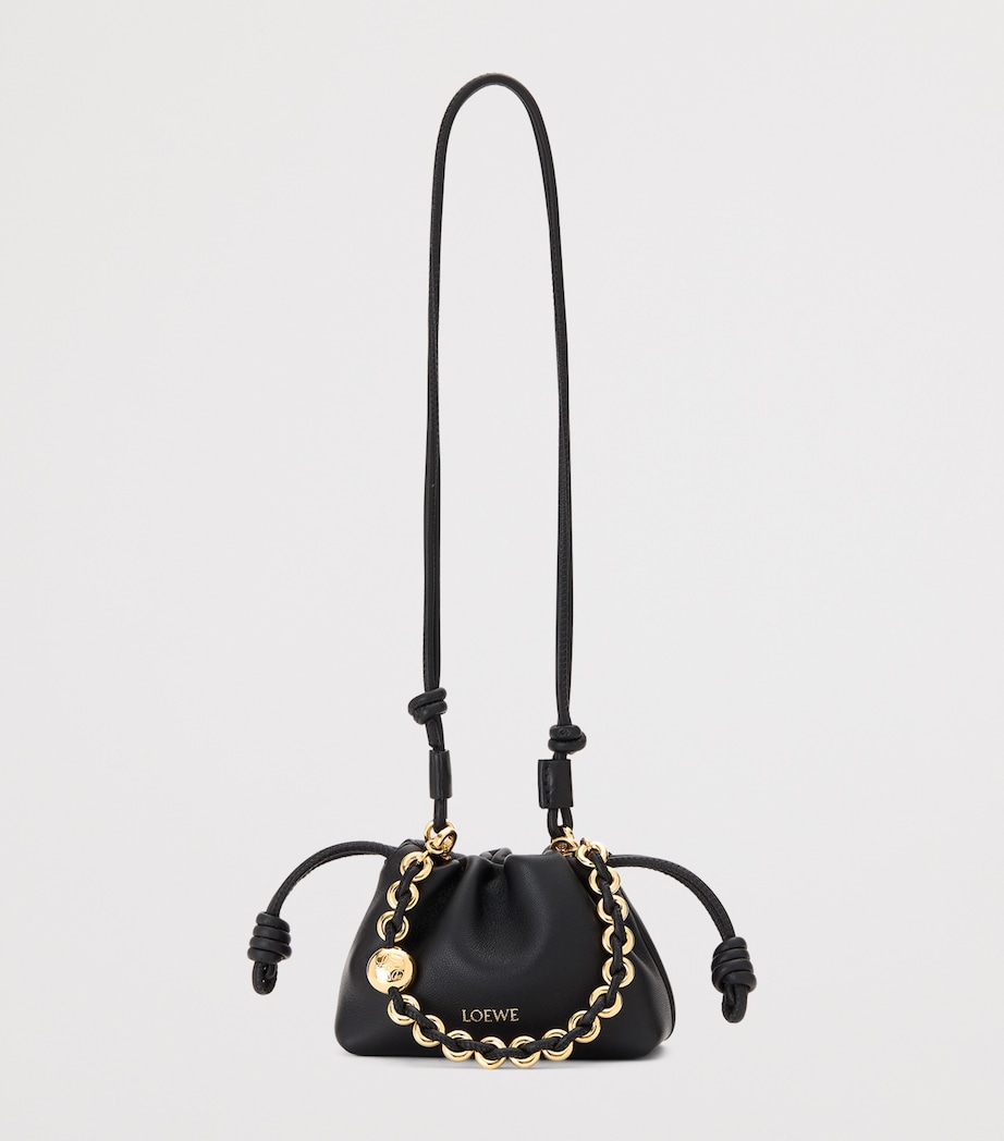 LOEWE Nano Lambskin Flamenco Purse Black Image 4
