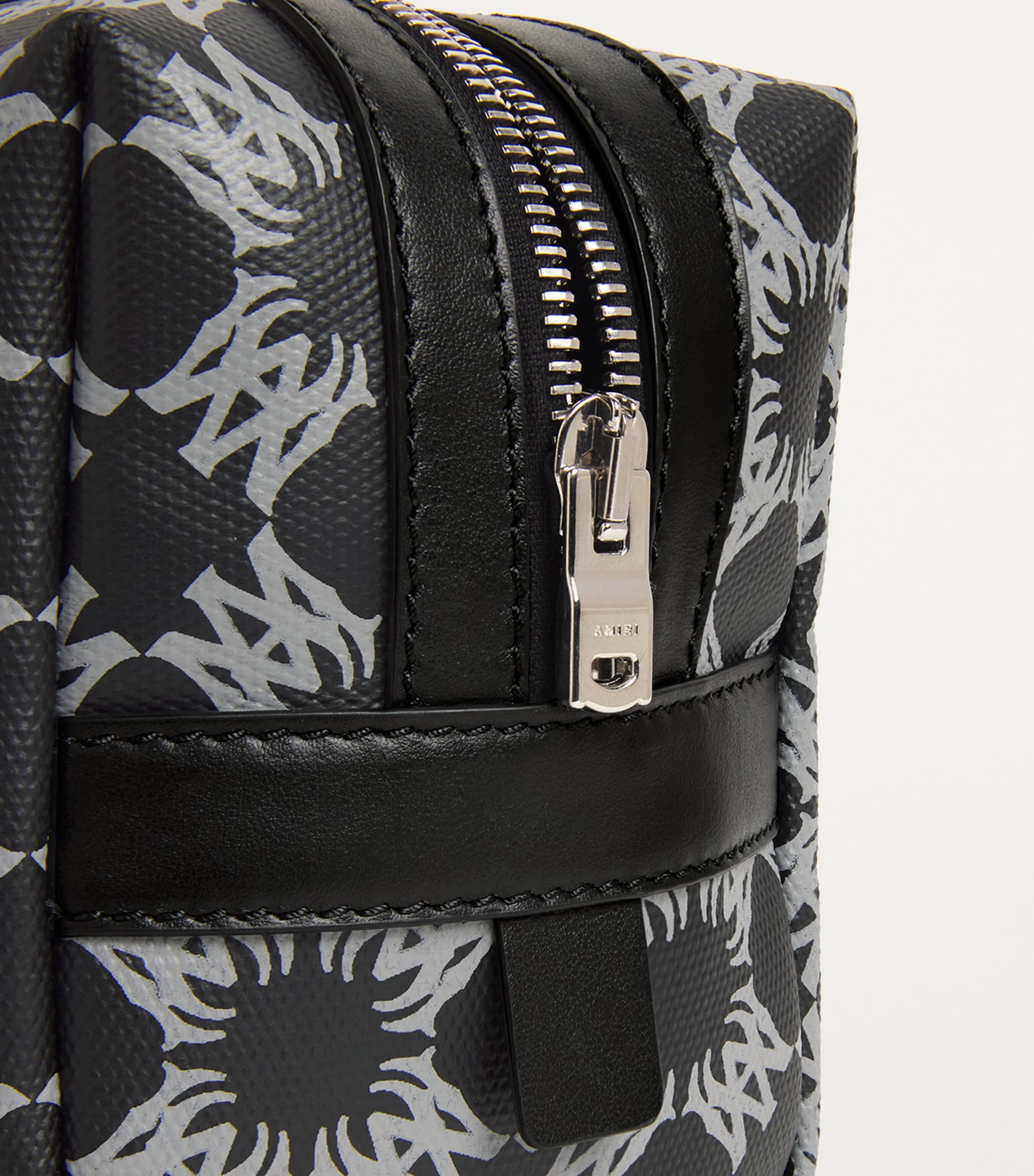 AMIRI Logo Print Wash Bag Black Image 3