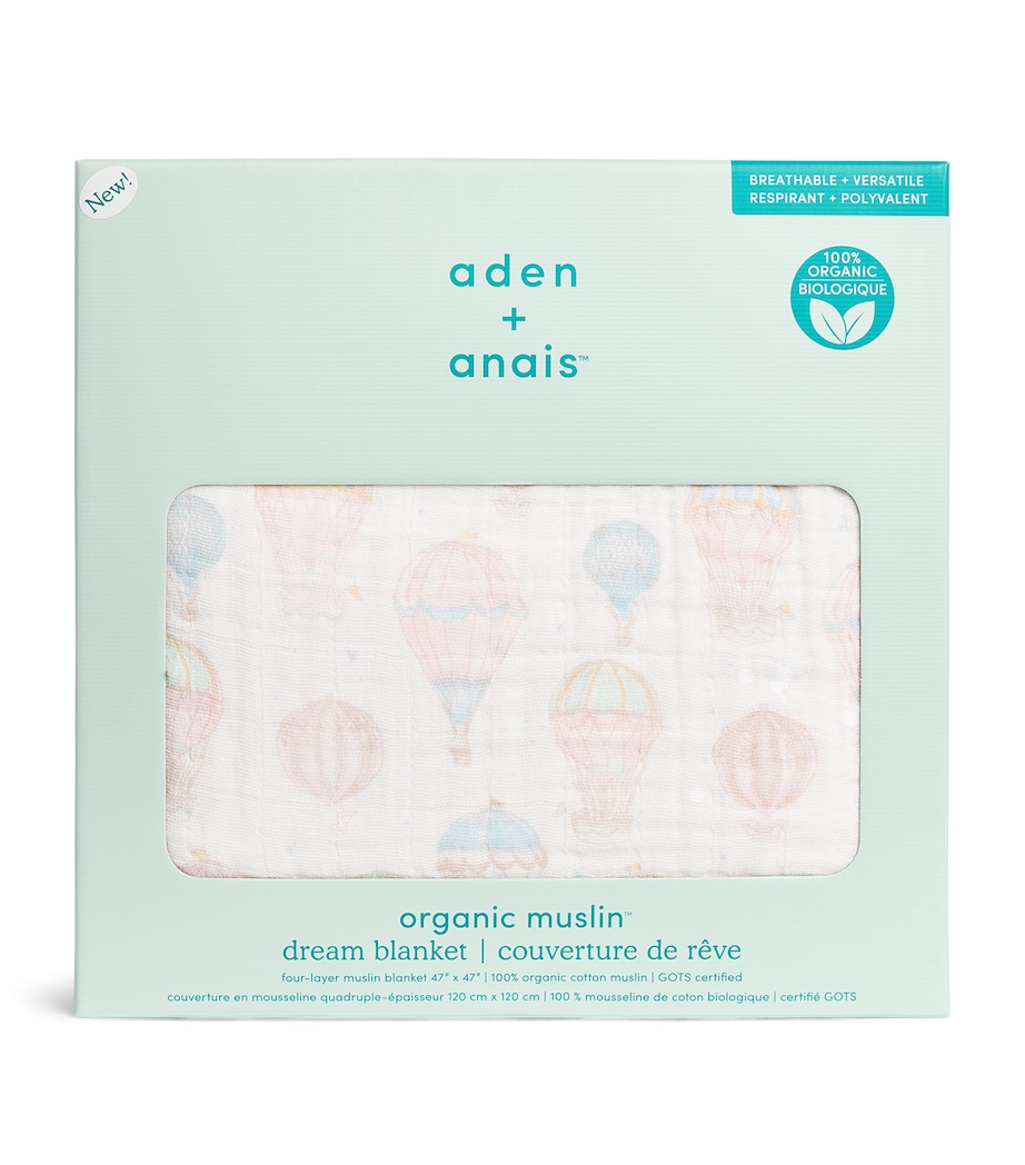 Above The Clouds Baby Blanket PINK Image 3