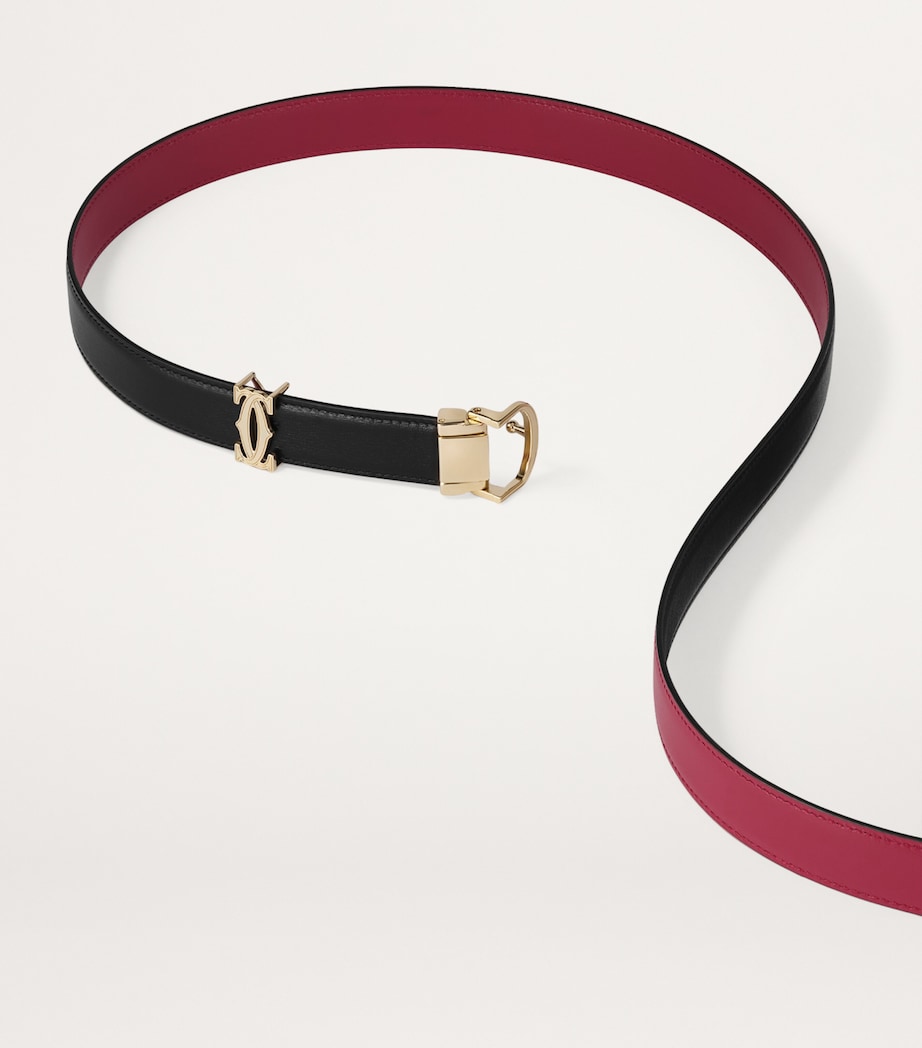 Cartier Reversible C de Cartier Belt Black And Cherry Red Image 2