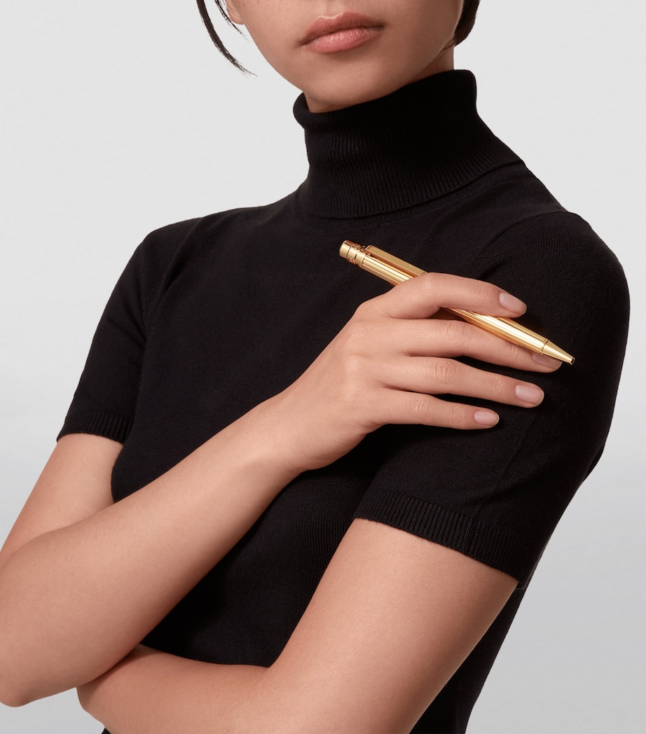 Santos de Cartier Ballpoint Pen GOLD Image 5