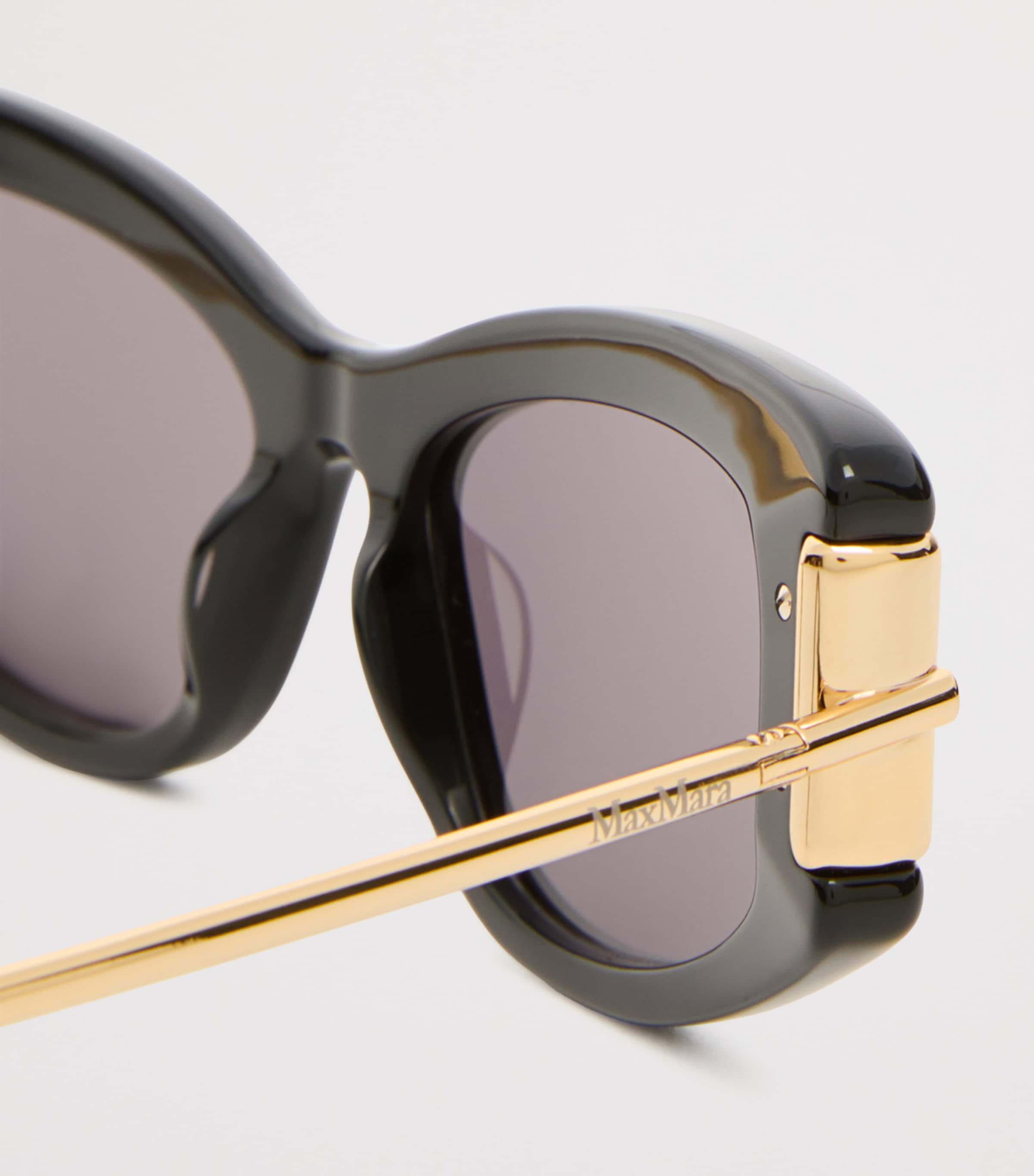 Max Mara Acetate Cat-Eye Sunglasses Black Image 3