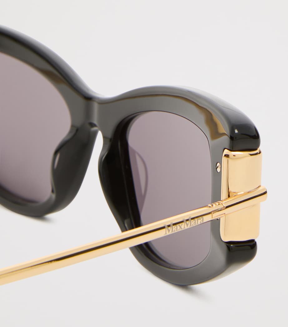 Max Mara Acetate Cat-Eye Sunglasses Black Image 3