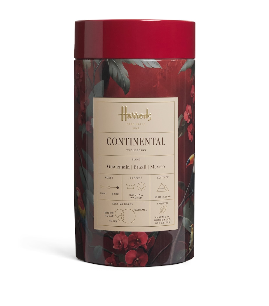 Harrods Continental Coffee Beans Tin (250g) Image 1