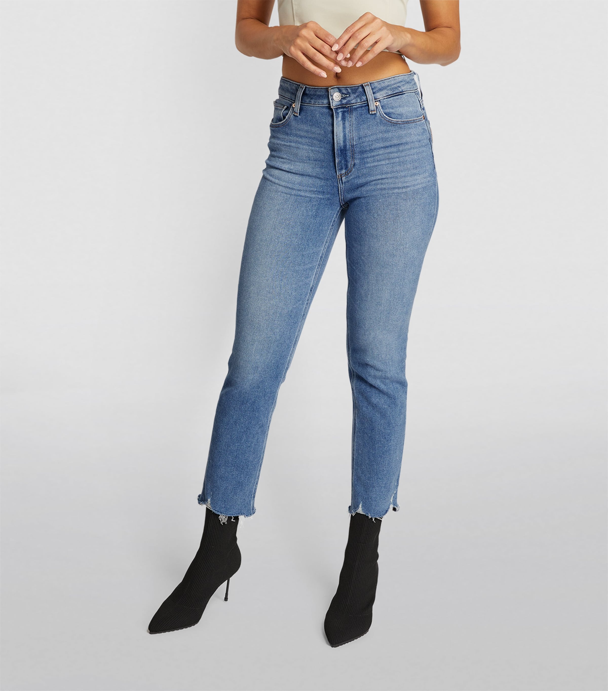 Cindy Raw Hem Straight Jeans MEL Image 3