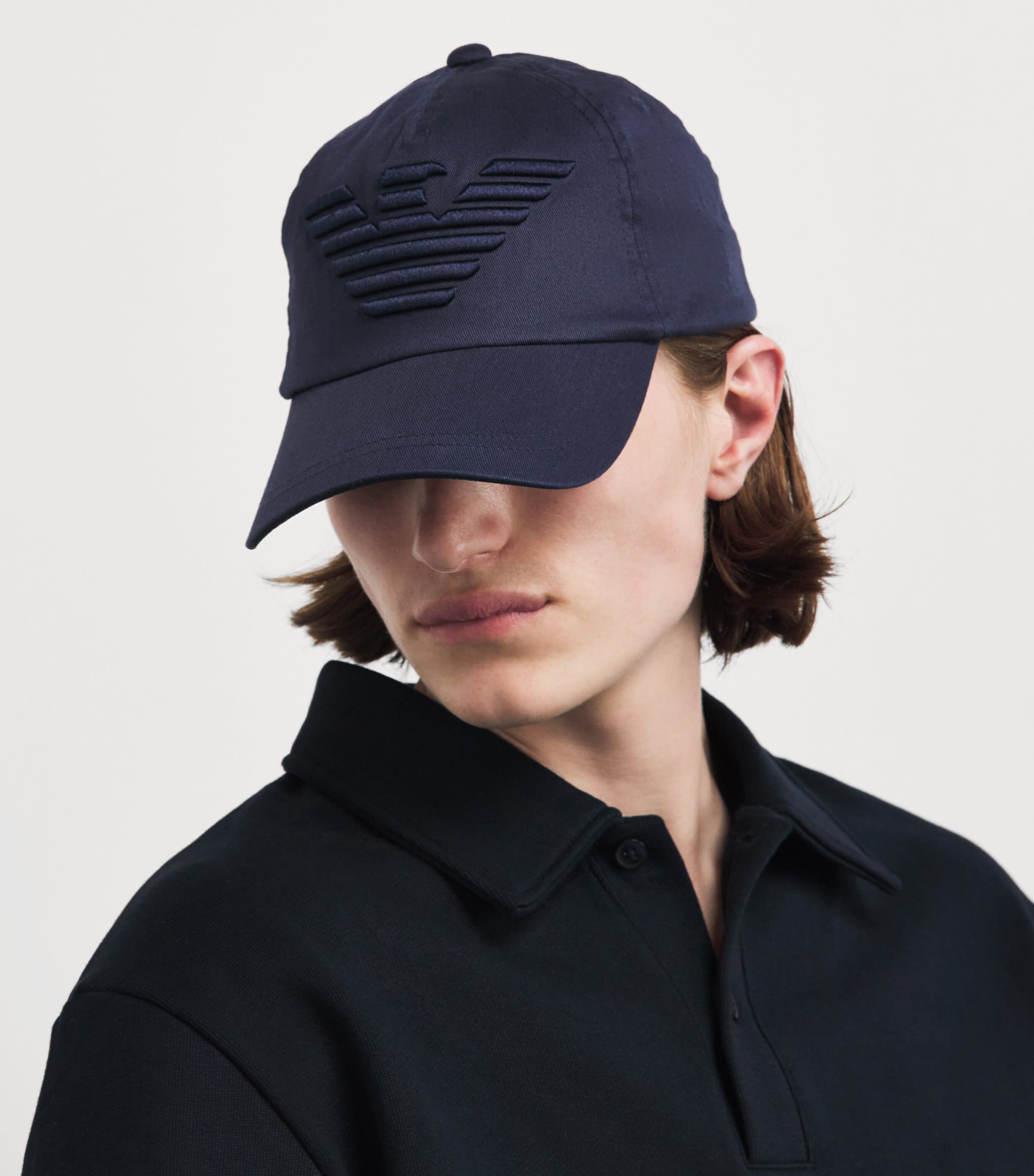 Emporio Armani Cotton Eagle Baseball Cap Image 2