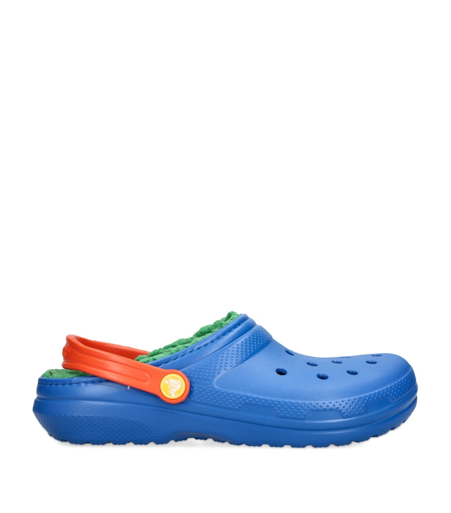 CROCS KIDS Blue Classic Fleece-Lined Clogs Harrods AE