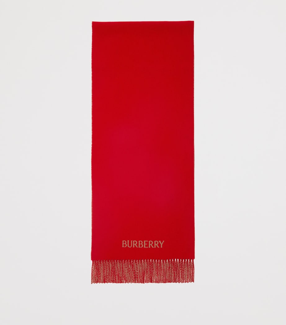 Cashmere Reversible EKD Scarf PILLAR/ CAMEL Image 3