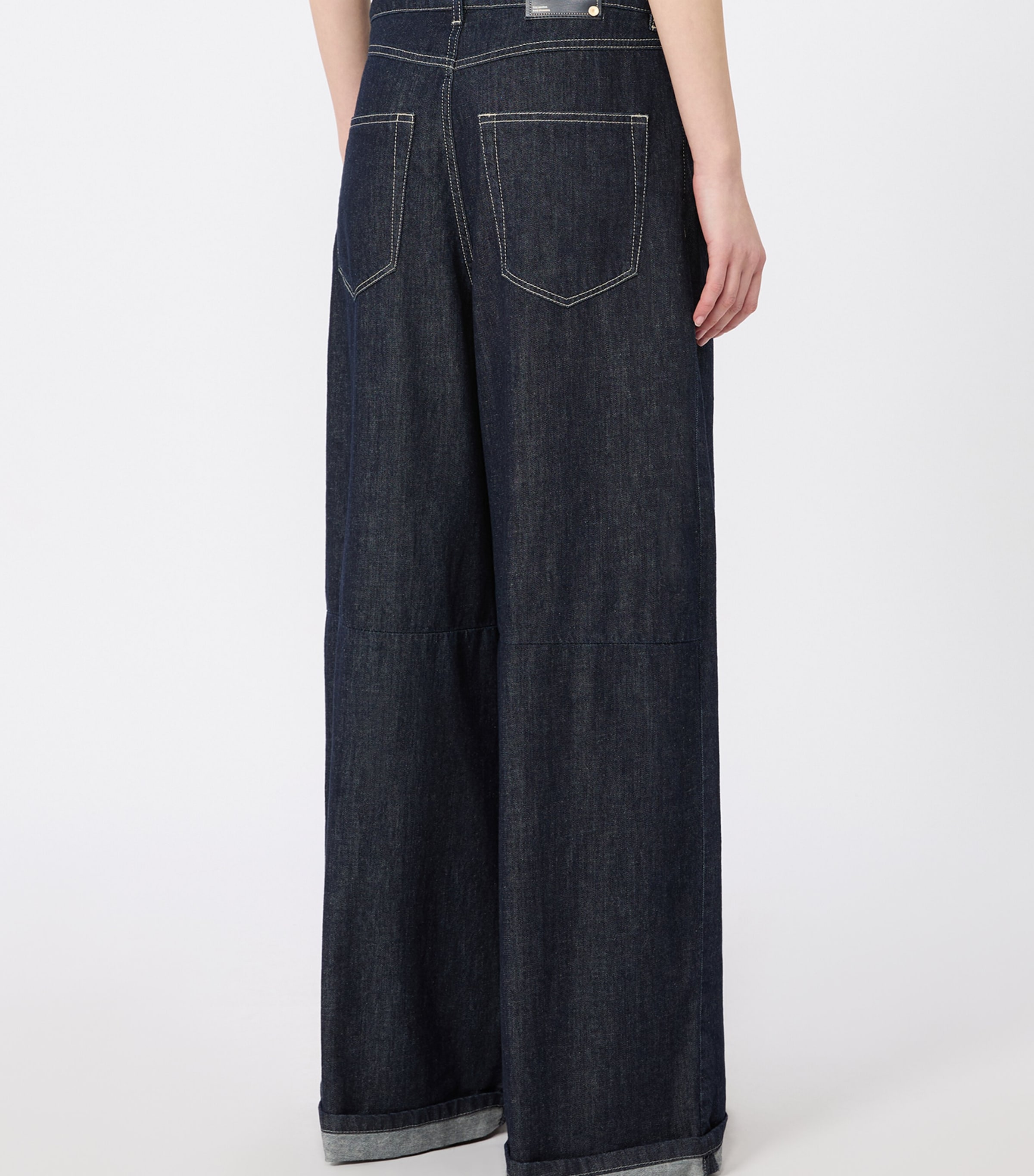 Max Mara Womens High-Waist Wide-Leg Jeans Ultramarine Image 4