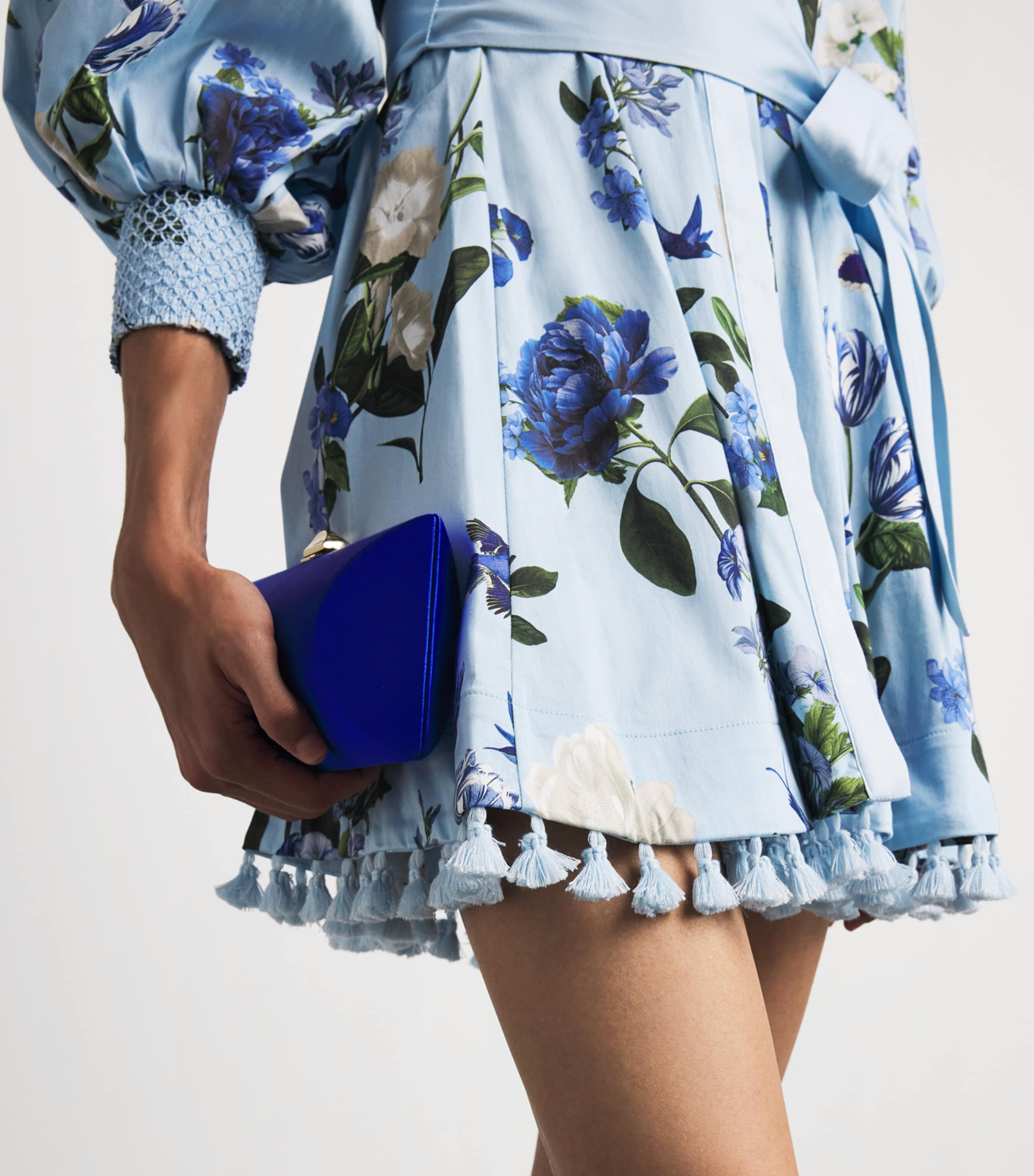 Alice+Olivia Womens Floral Lucy Mini Dress Fly Away Image 3
