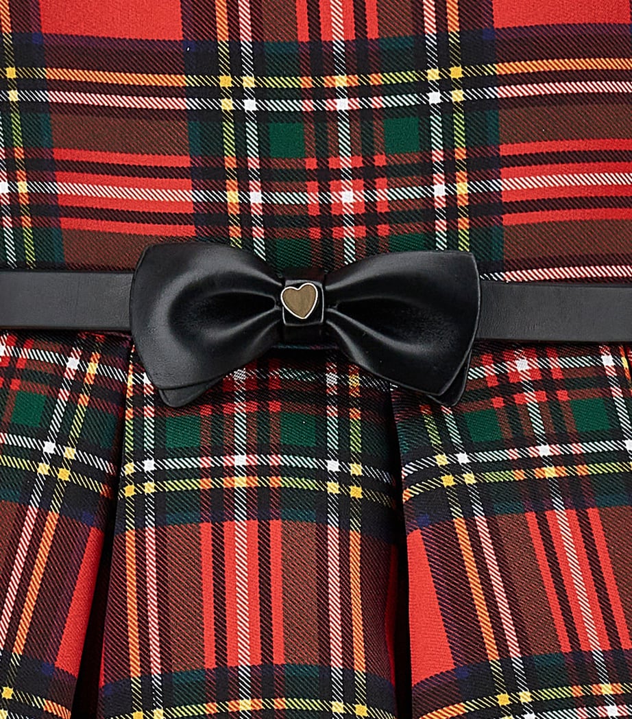 Belted Rose Print Dress (2-12 Years) ROSSO/NERO Image 4