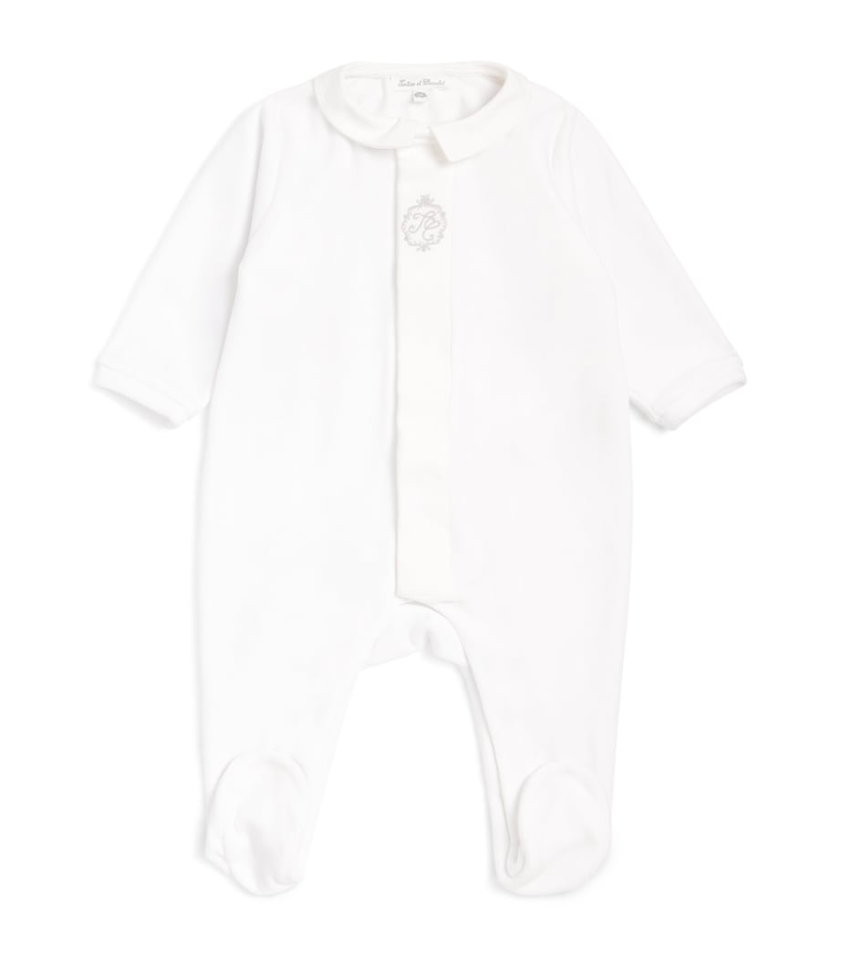 Cotton-Blend All-In-One (Newborn-2 Years) BLANC Image 1