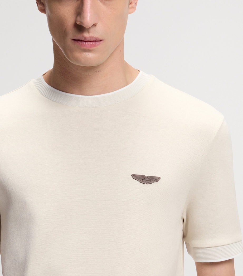 BOSS Mens x Aston Martin Cotton-Wool T-Shirt Image 5