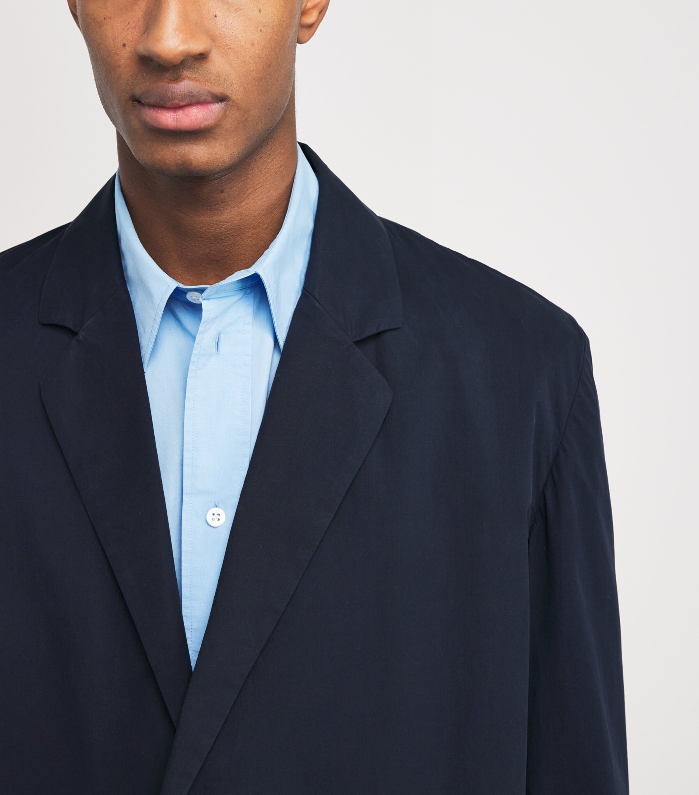 The Row Mens Albert Cotton Blazer Dark Navy Image 5
