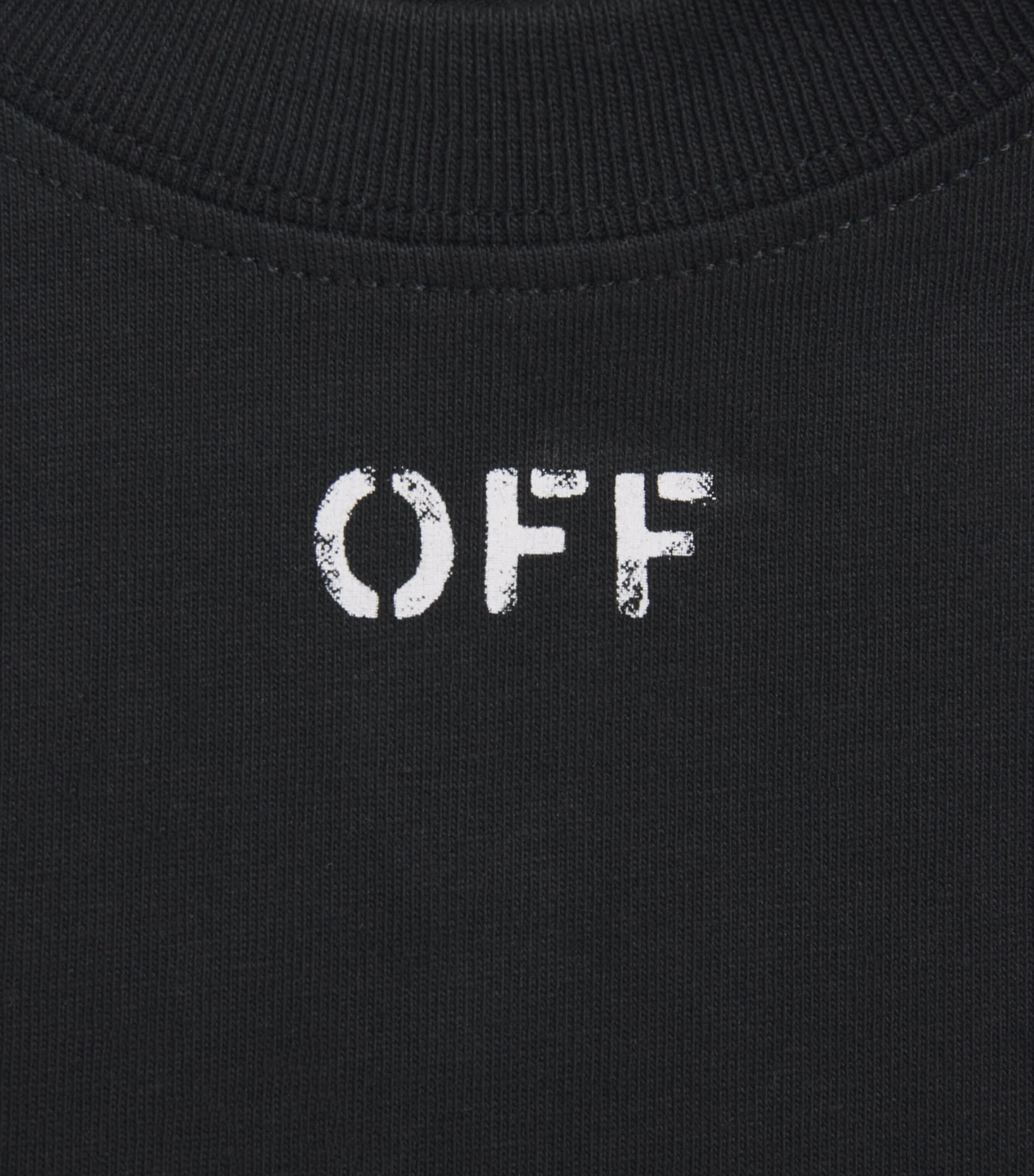 Off-White Kids Cotton Arrows T-Shirt (4-12+ Years) Black Image 3