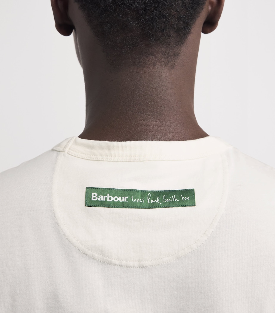 Barbour Mens x Paul Smith Ice Cream Scoop T-Shirt Whisper Image 3