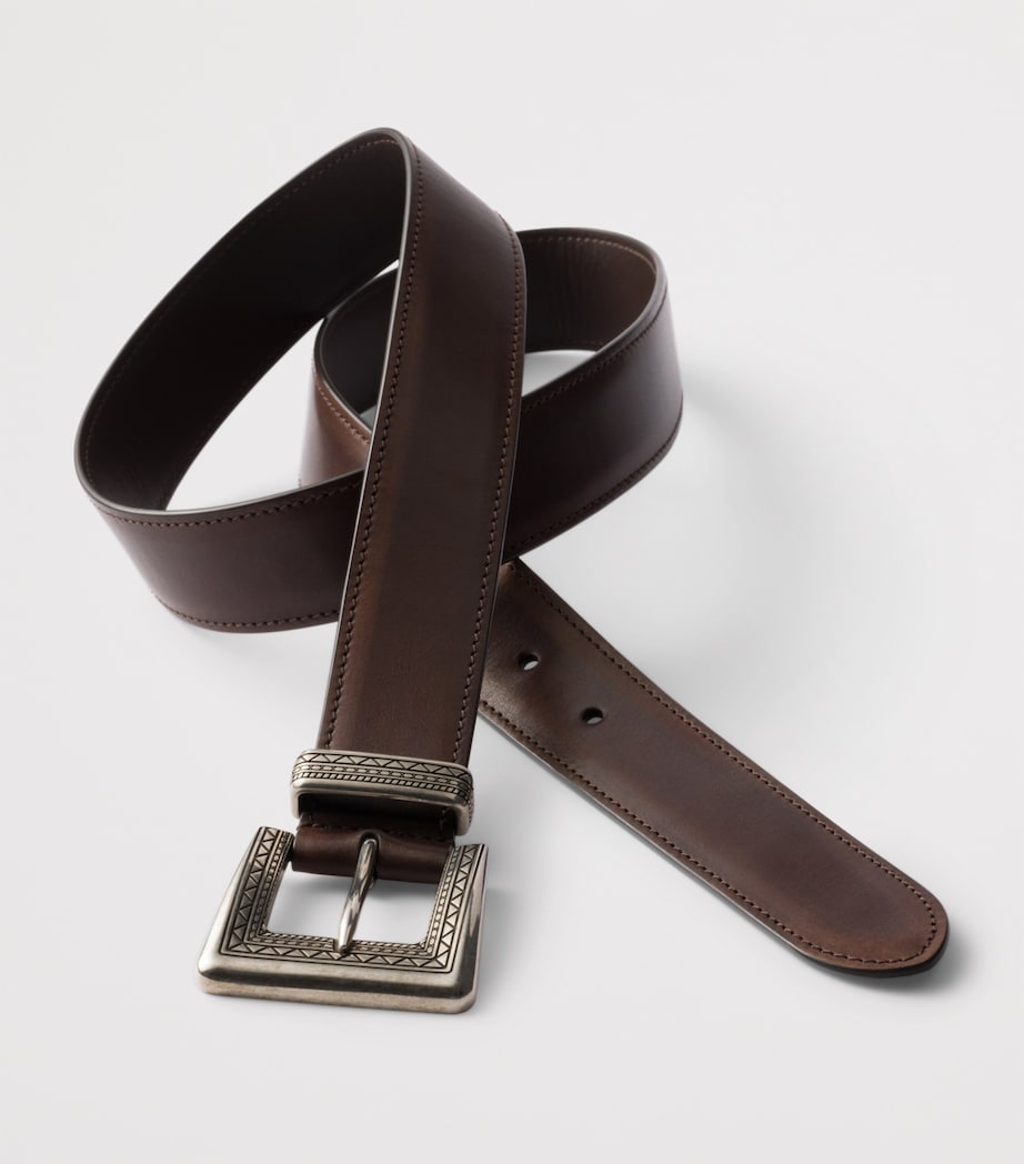 Antiqued Leather Belt F0192 Image 3