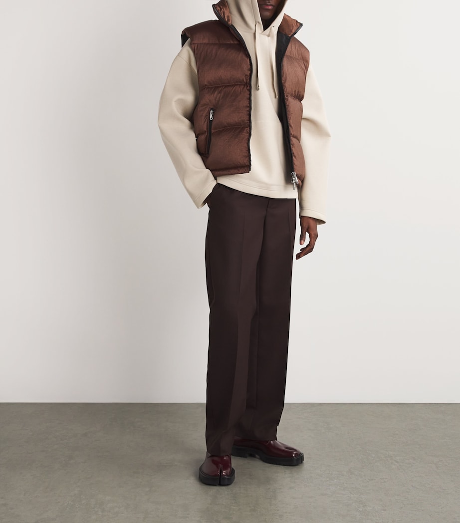 COLE BUXTON Mens Down-Filled Gilet Copper Image 2