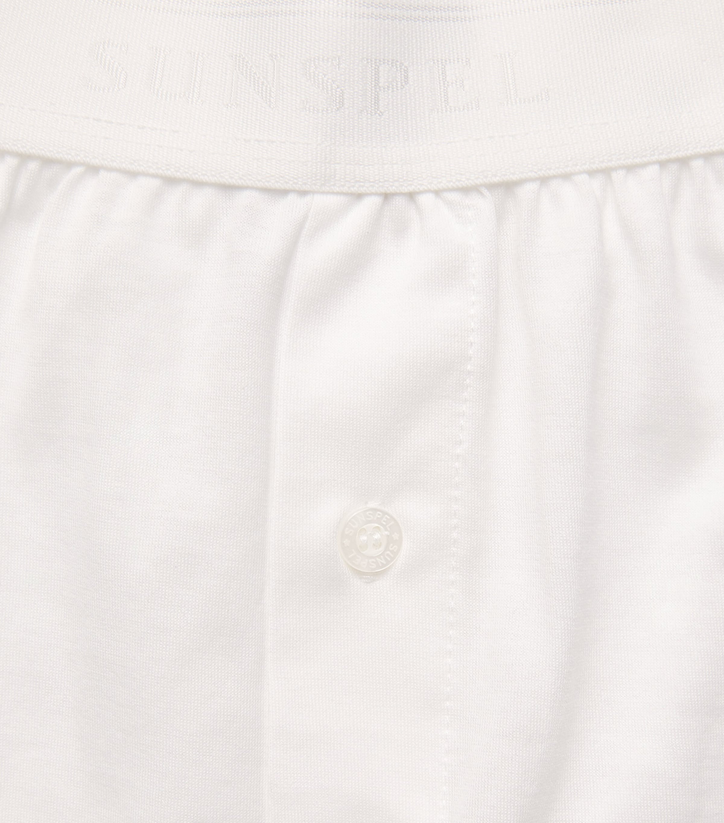 Superfine Cotton Boxer Shorts WHAA - WHITE Image 5