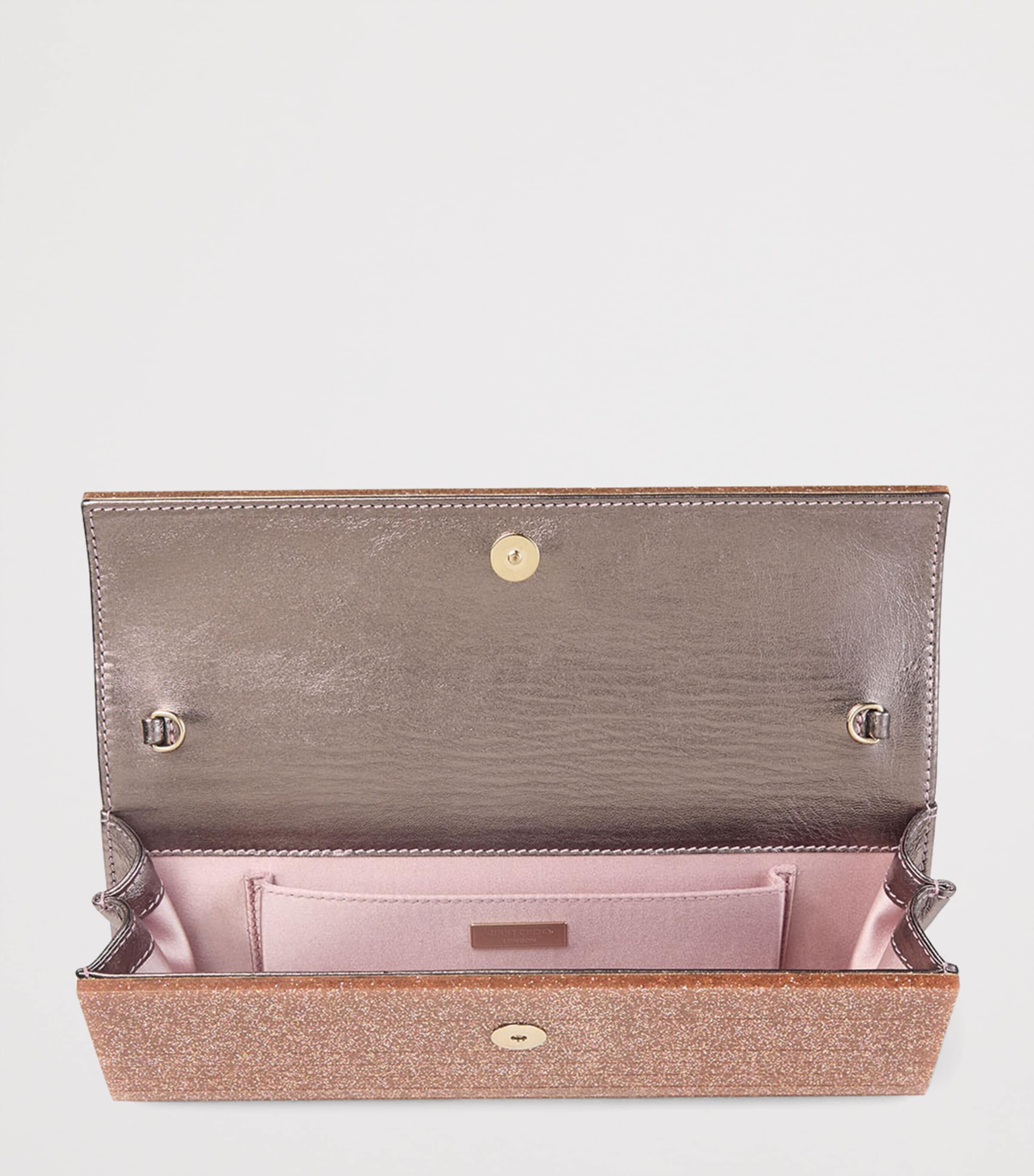 Sweetie Glitter Clutch Bag ROSE Image 5