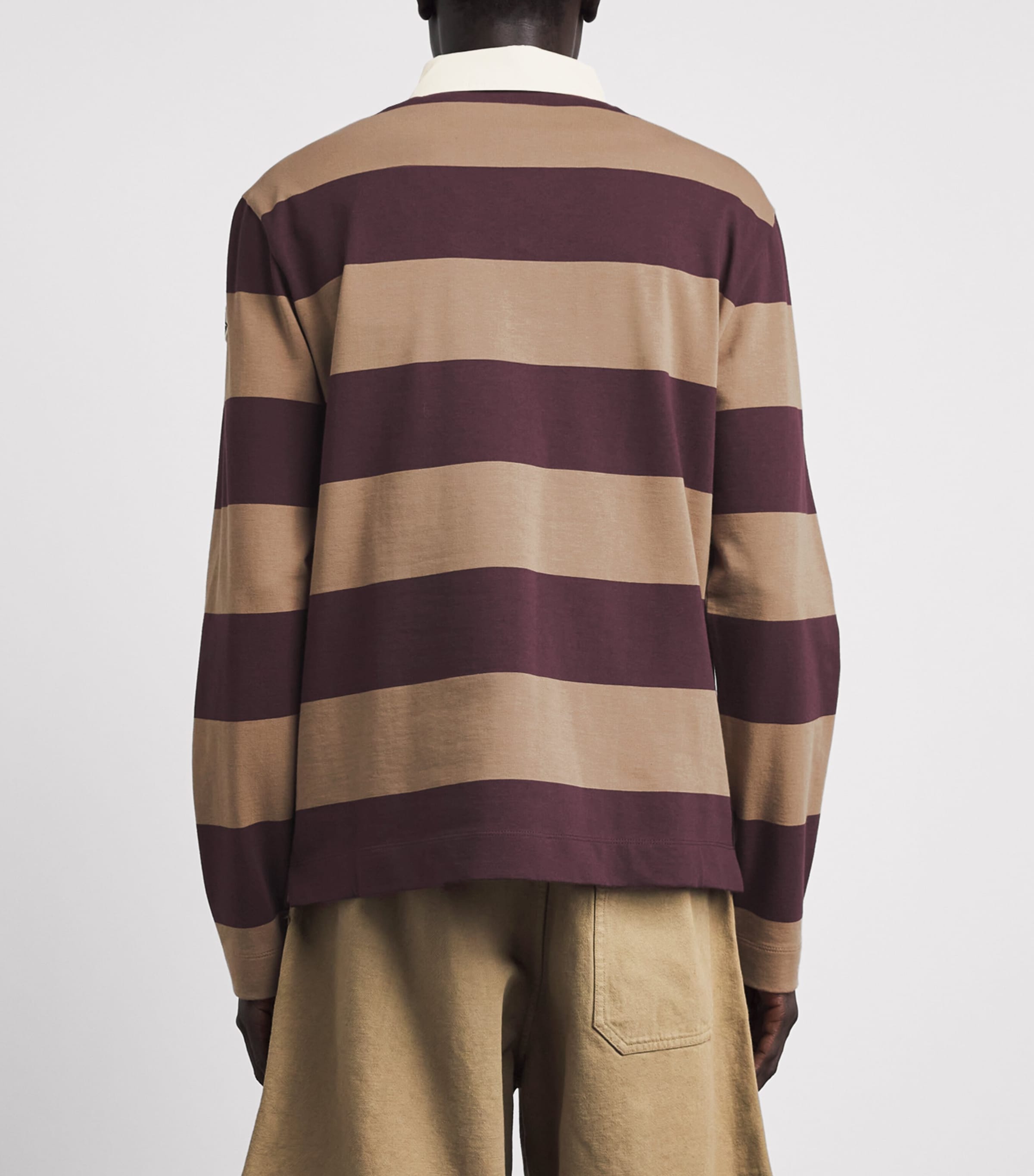 Moncler Mens Cotton Stripe Rugby Shirt Image 5