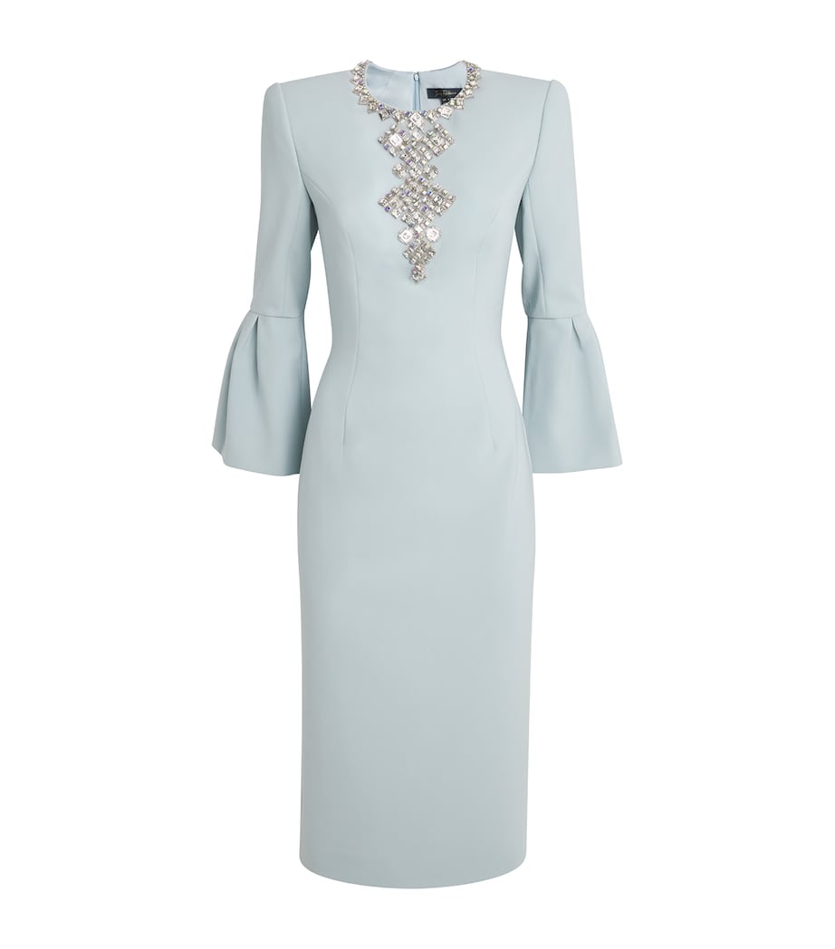 Crepe Embellished Margot Midi Dress 2113 PRCLIN S I BDNG Image 1