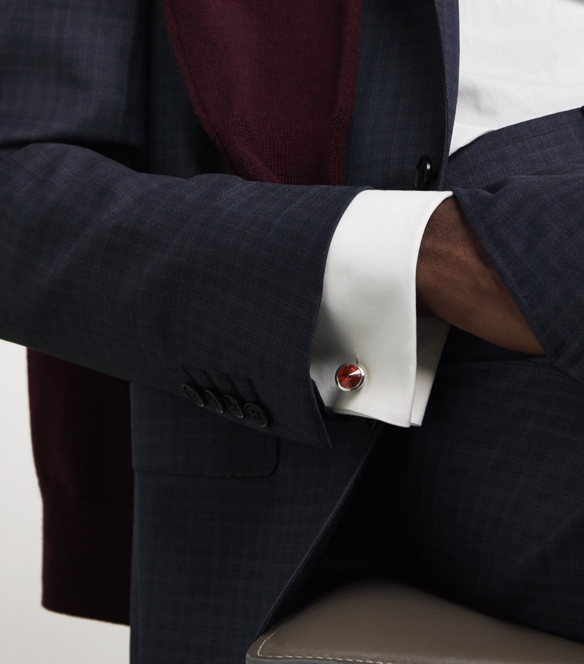 Sterling Silver Embellished Cufflinks U5041 Image 5