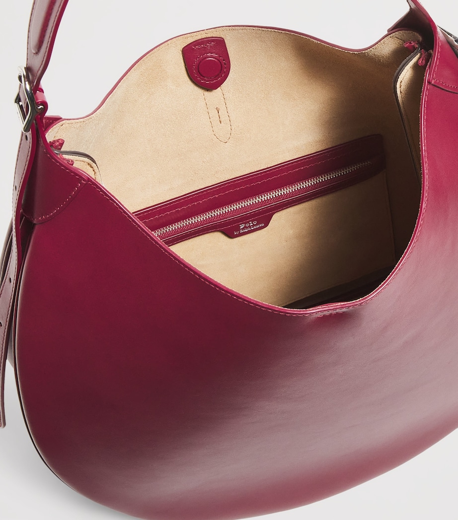 Medium Leather ID Shoulder Bag POMEGRANATE Image 4