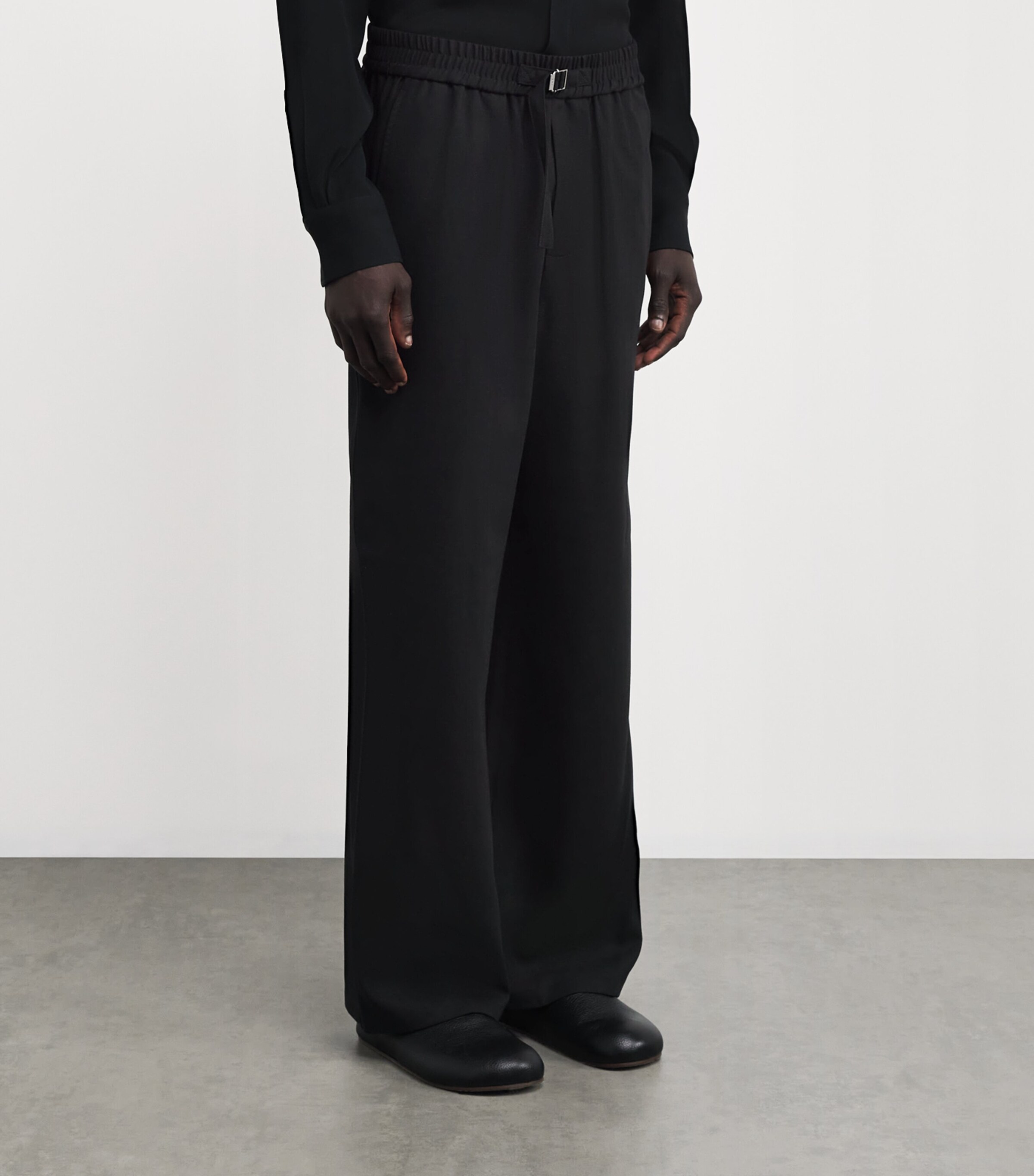 Wool Elasticated Trousers NOIR/001 Image 3