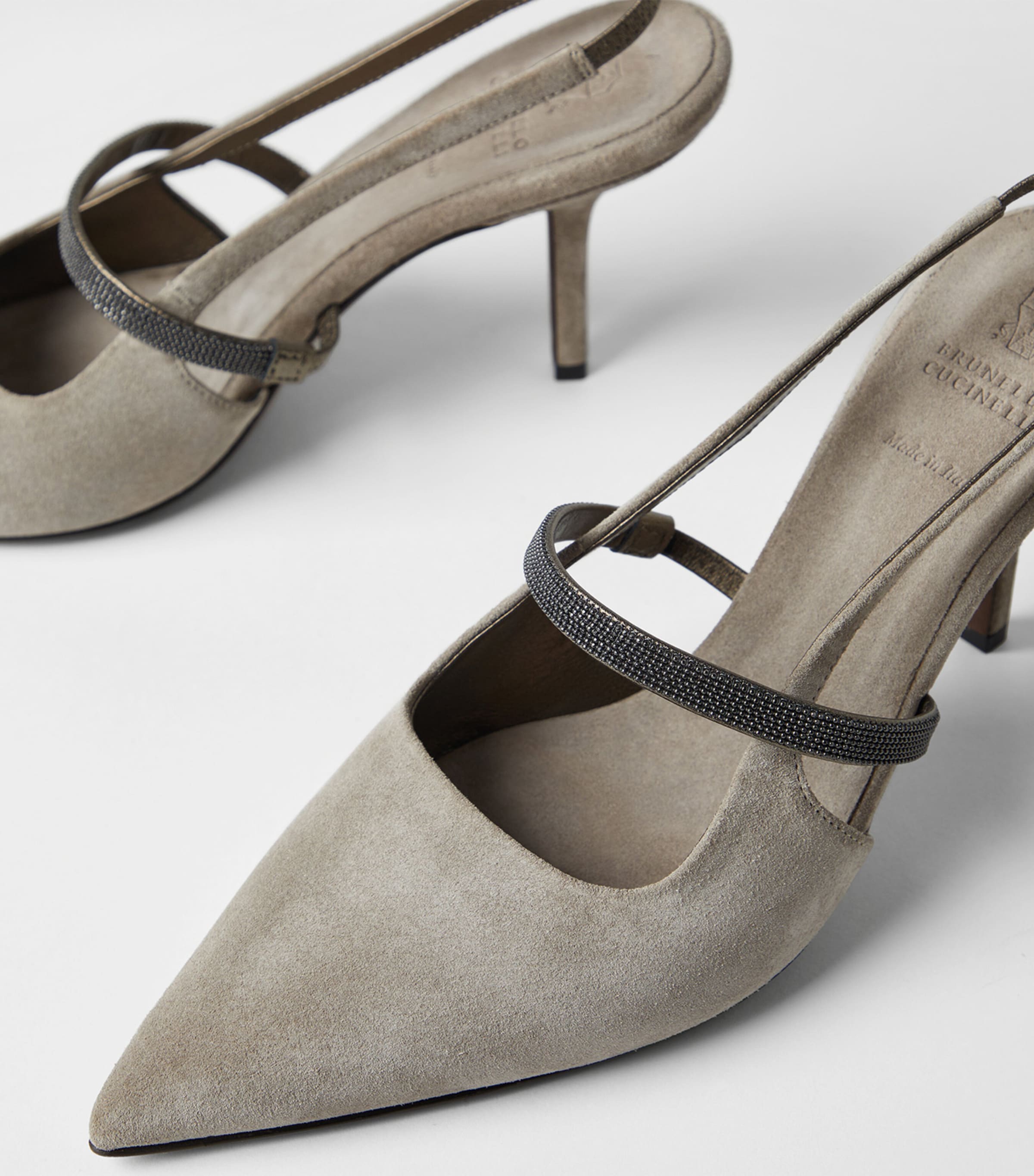 Suede Slingback Heels 80 C5859 Image 6