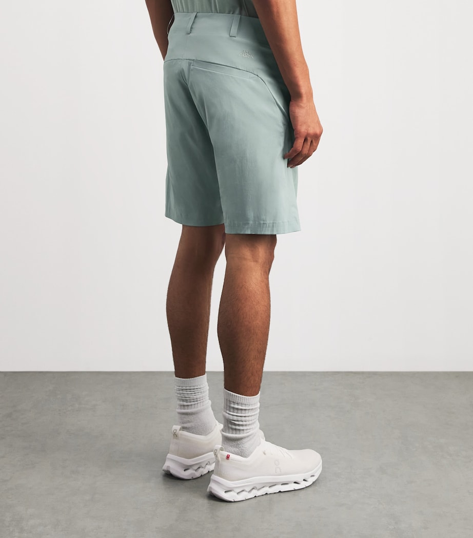 Alba Mens Cotton-Blend Techno Shorts Sage Image 5
