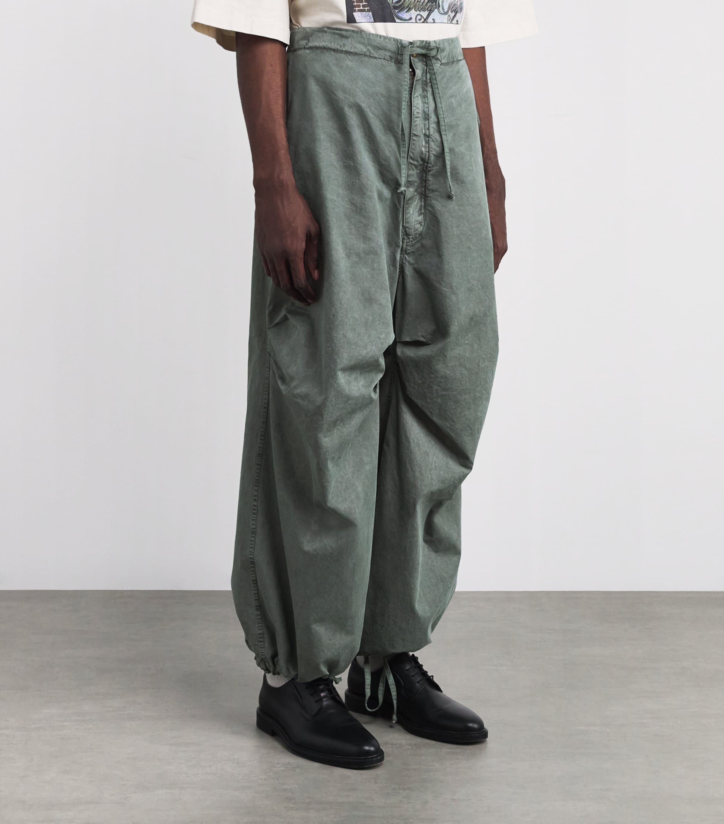 Cotton Wasko Trousers GREEN Image 3