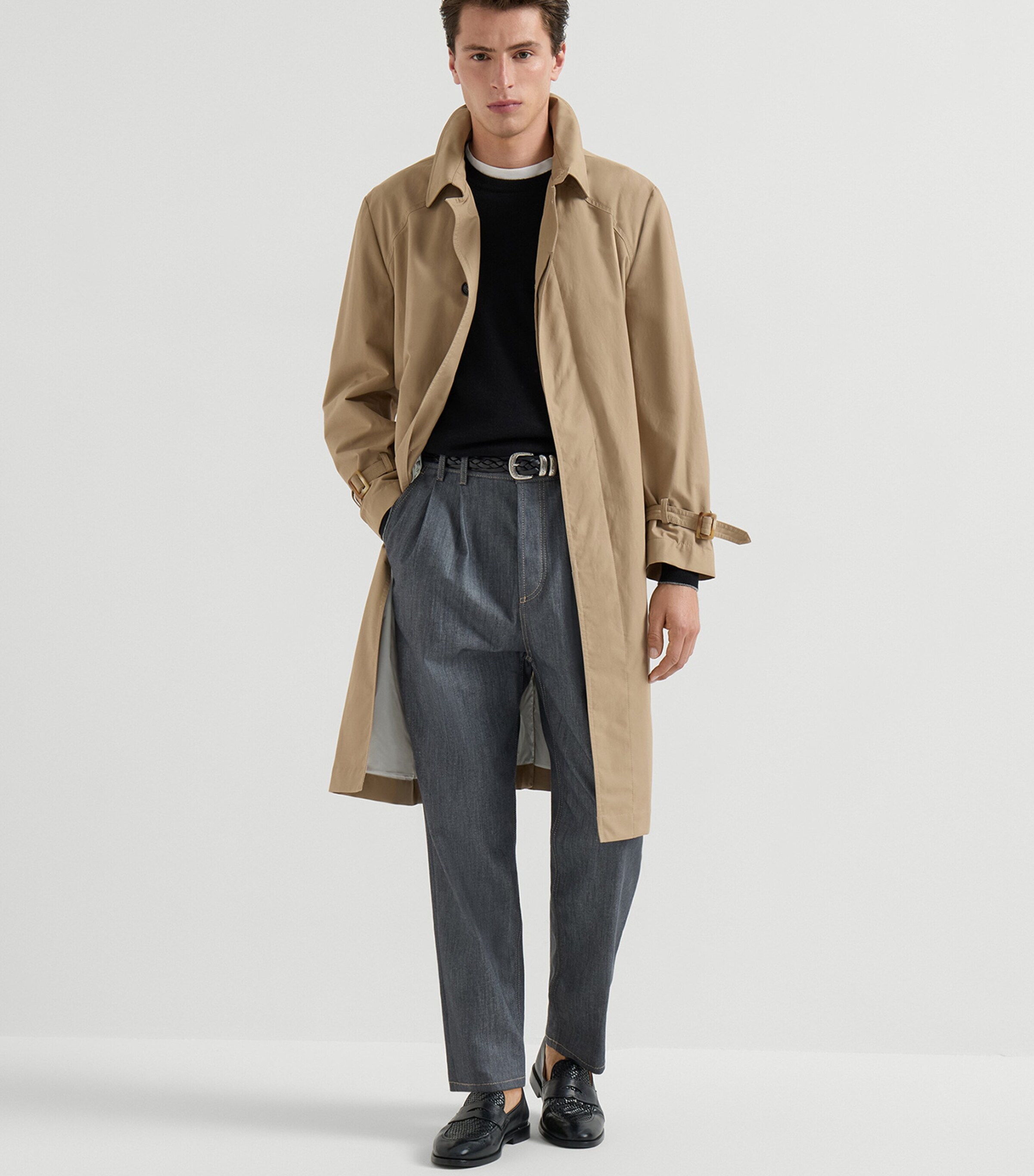 Brunello Cucinelli Mens Cashmere Crew-Neck Sweater Image 5
