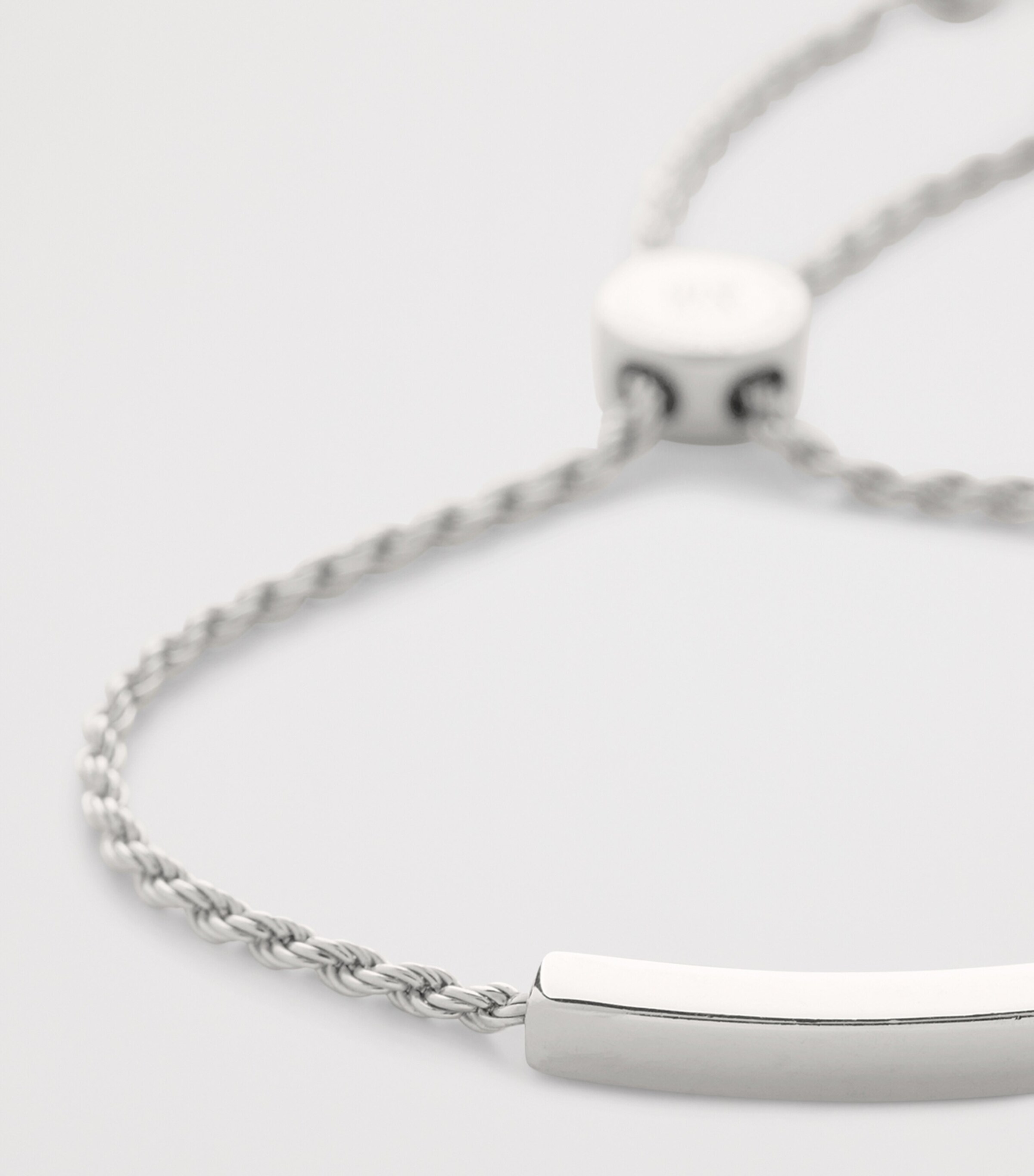 Monica Vinader Sterling Silver Linear Friendship Bracelet Sterling Silver Image 4