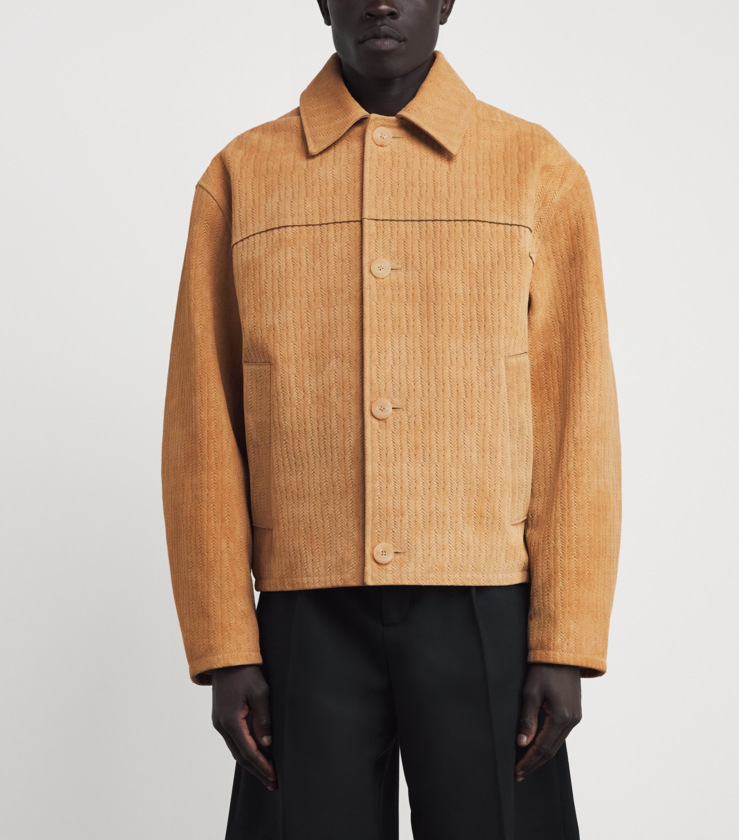 Jacquemus Beige Suede Vannier Jacket | Harrods US