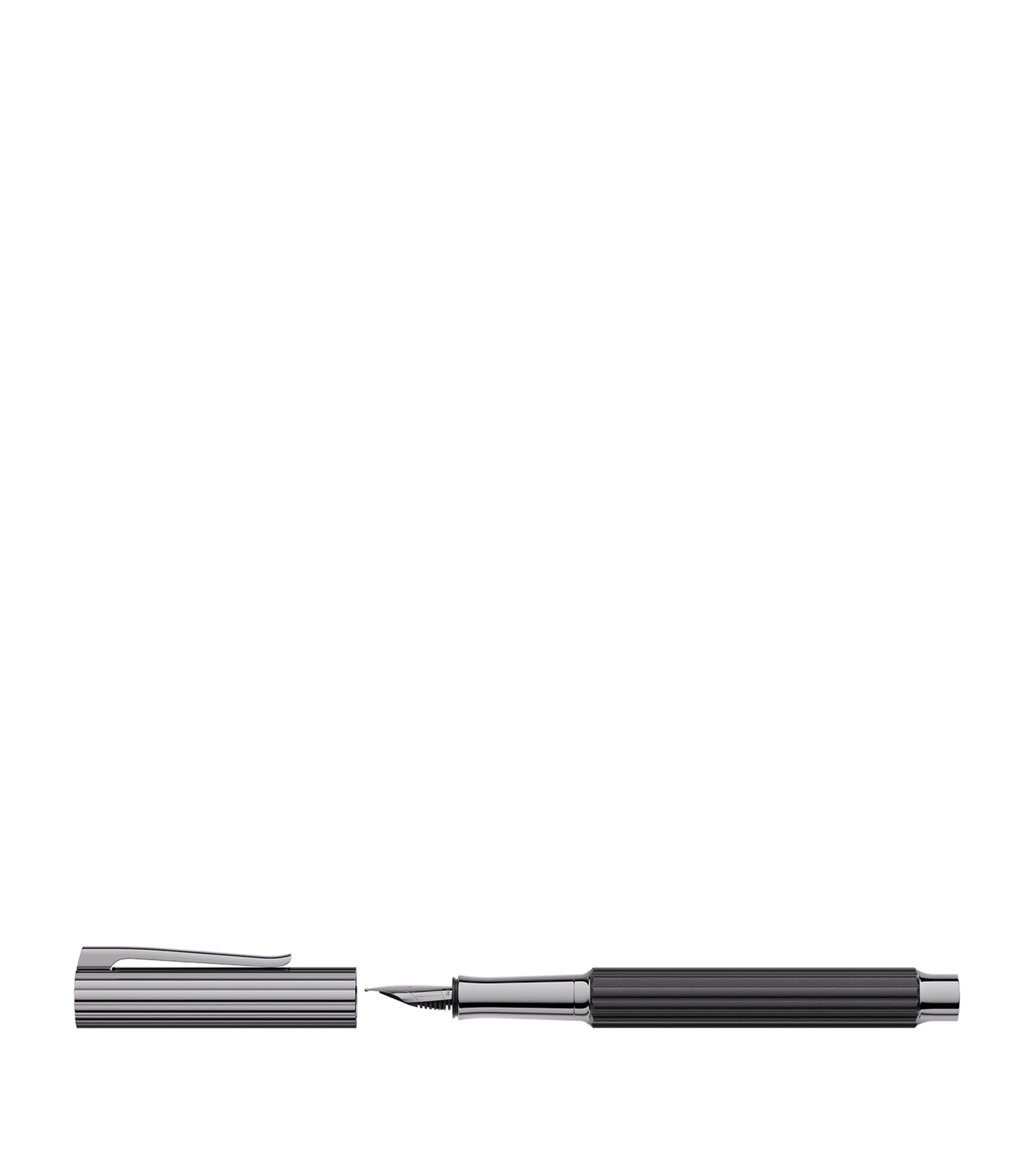 Graf von Faber-Castell Ebony Wood Bloom Fountain Pen Black Image 2