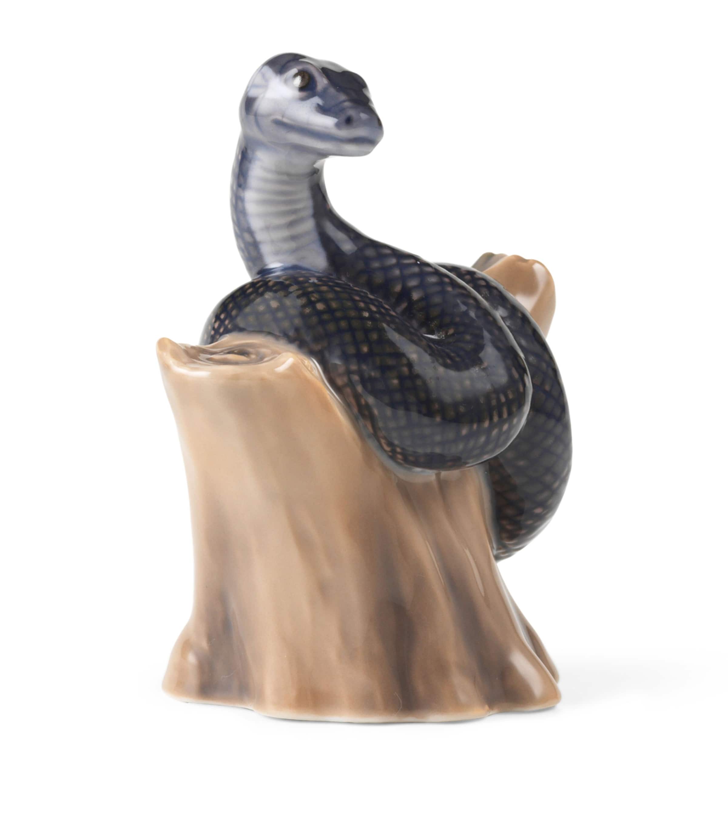 Porcelain Zodiac Snake Figurine (9.5cm) MULTI Image 1