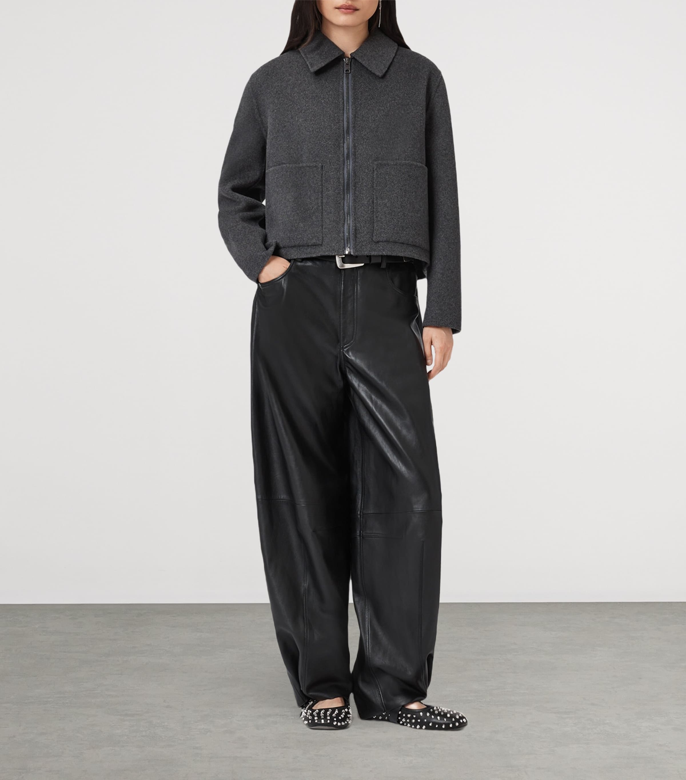 Wool-Blend Seannah Jacket CHARCOAL GREY Image 2