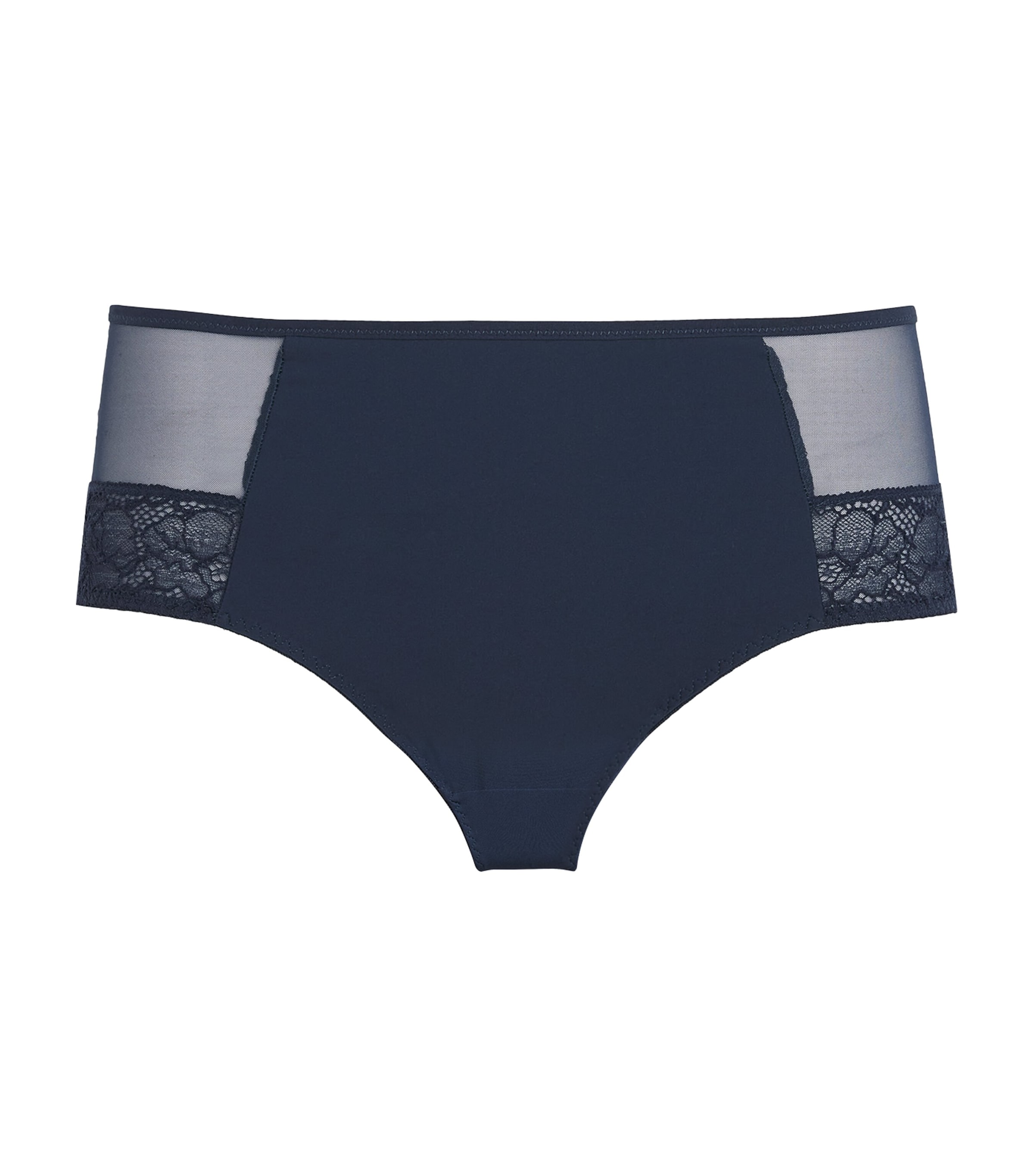 Maison Lejaby Lace-detail Nudite Full Briefs In Blue