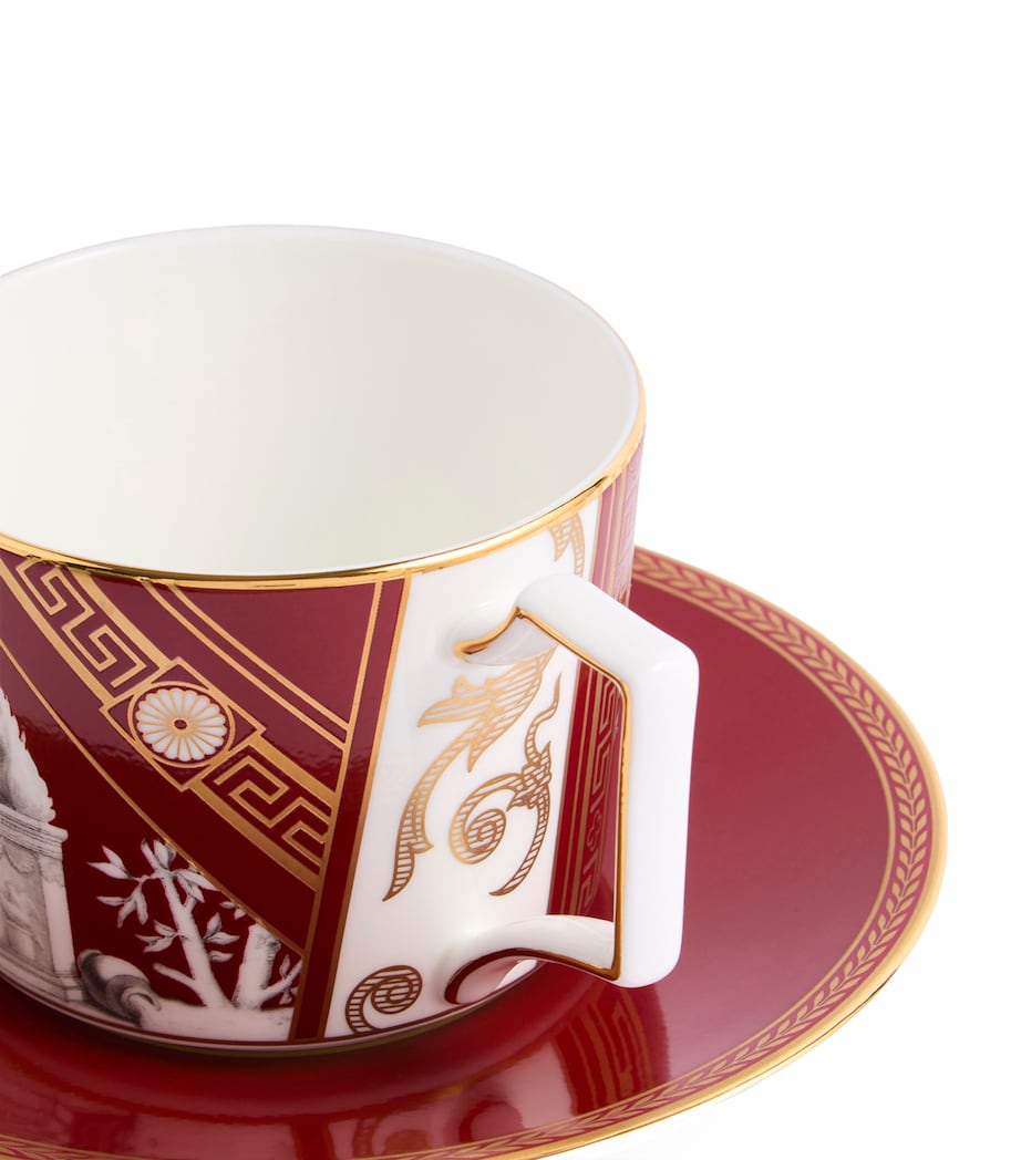 Set of 2 Renaissance Teacups and Saucers MULTI Image 5