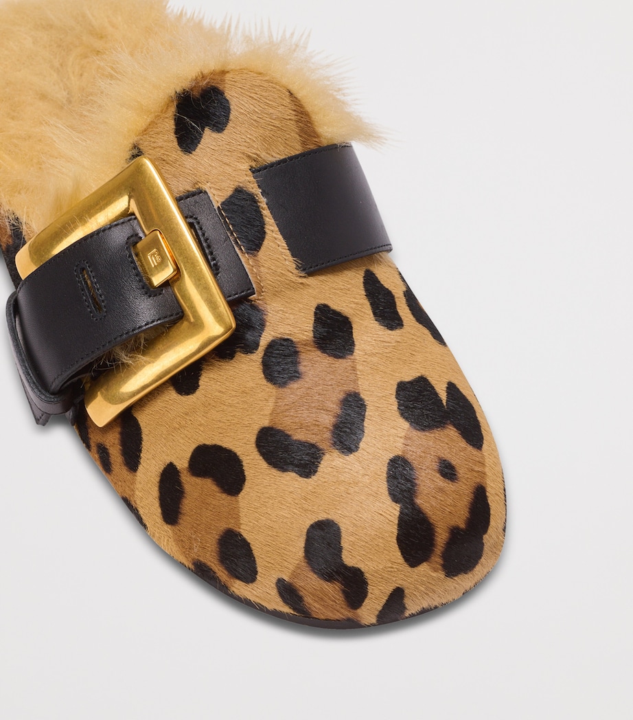 Leather Leopard Anthem Clogs WKS MULTI/ NOIR Image 2