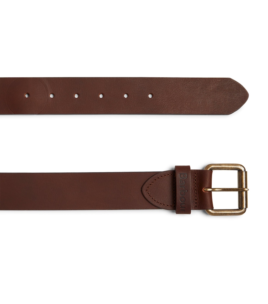 Matte Leather Belt BROWN Image 4