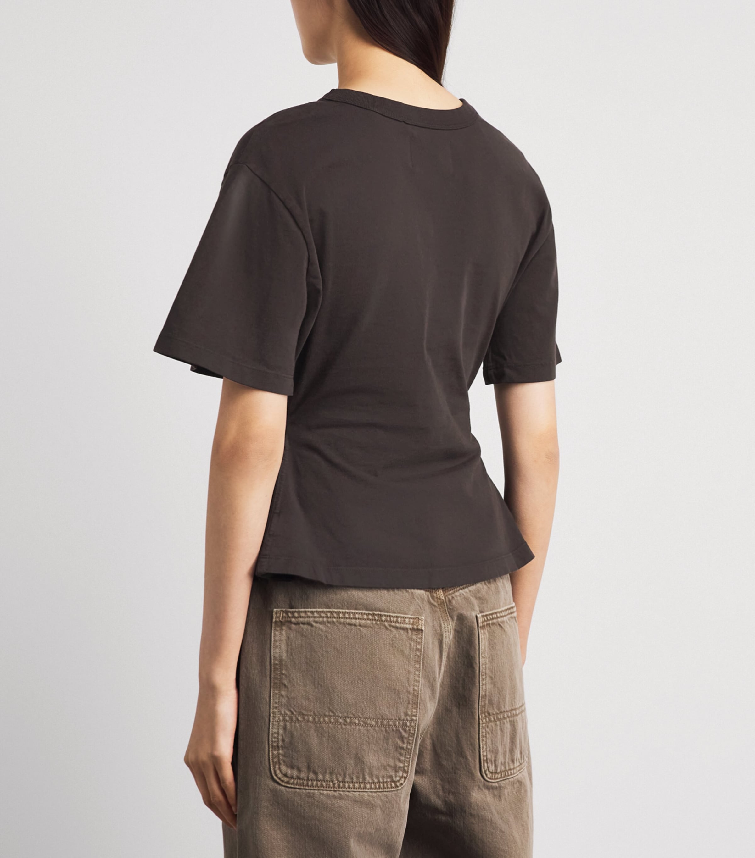 Citizens of Humanity Womens Rework Men’s T-Shirt Chocolate (brown) Image 5