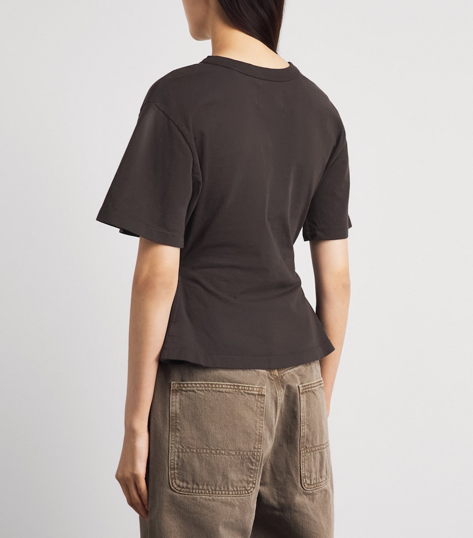 Citizens of Humanity Womens Rework Men’s T-Shirt Chocolate (brown) Image 5