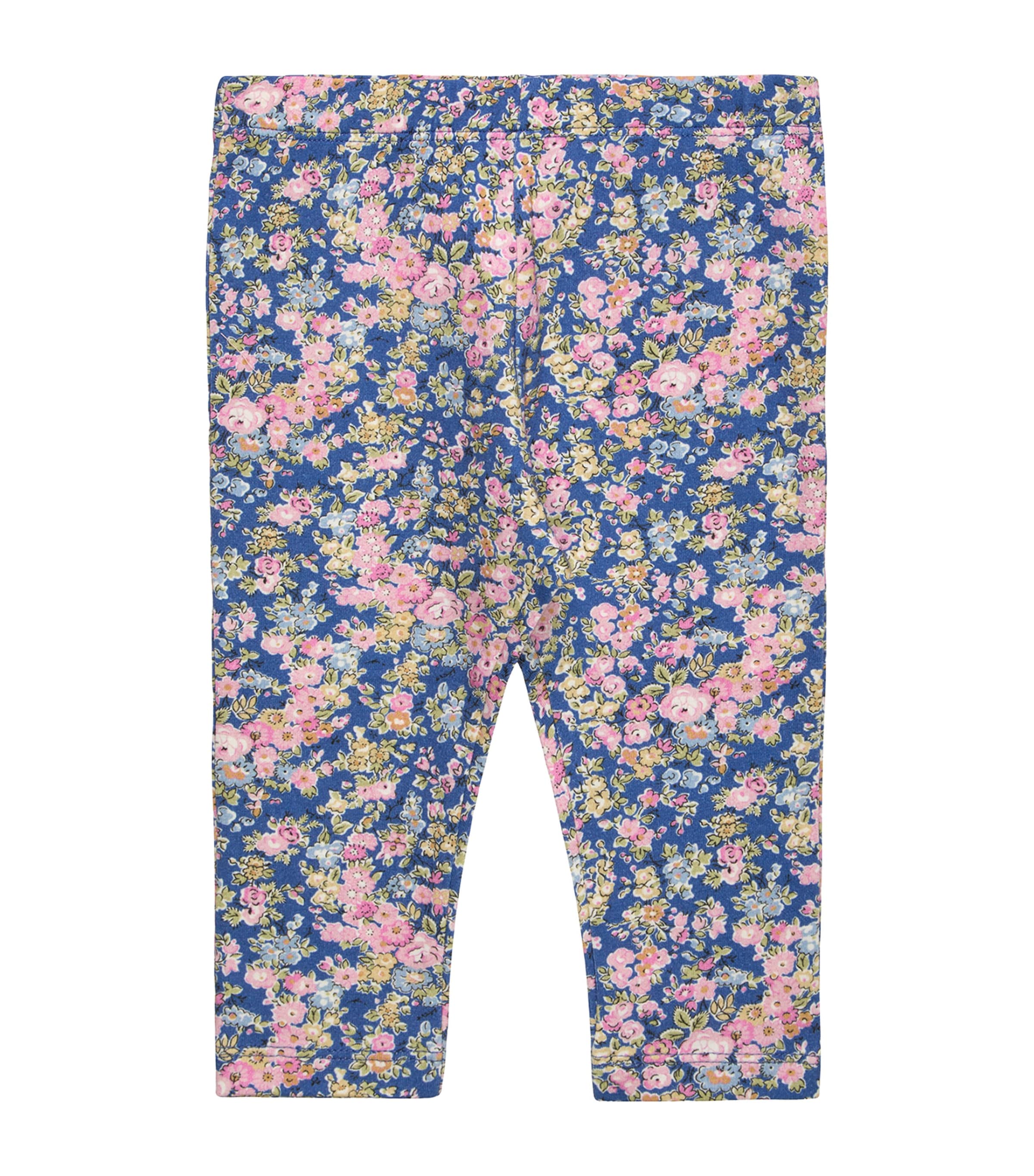 Trotters Tatum Floral Leggings (3-24 Months) Blue Image 1