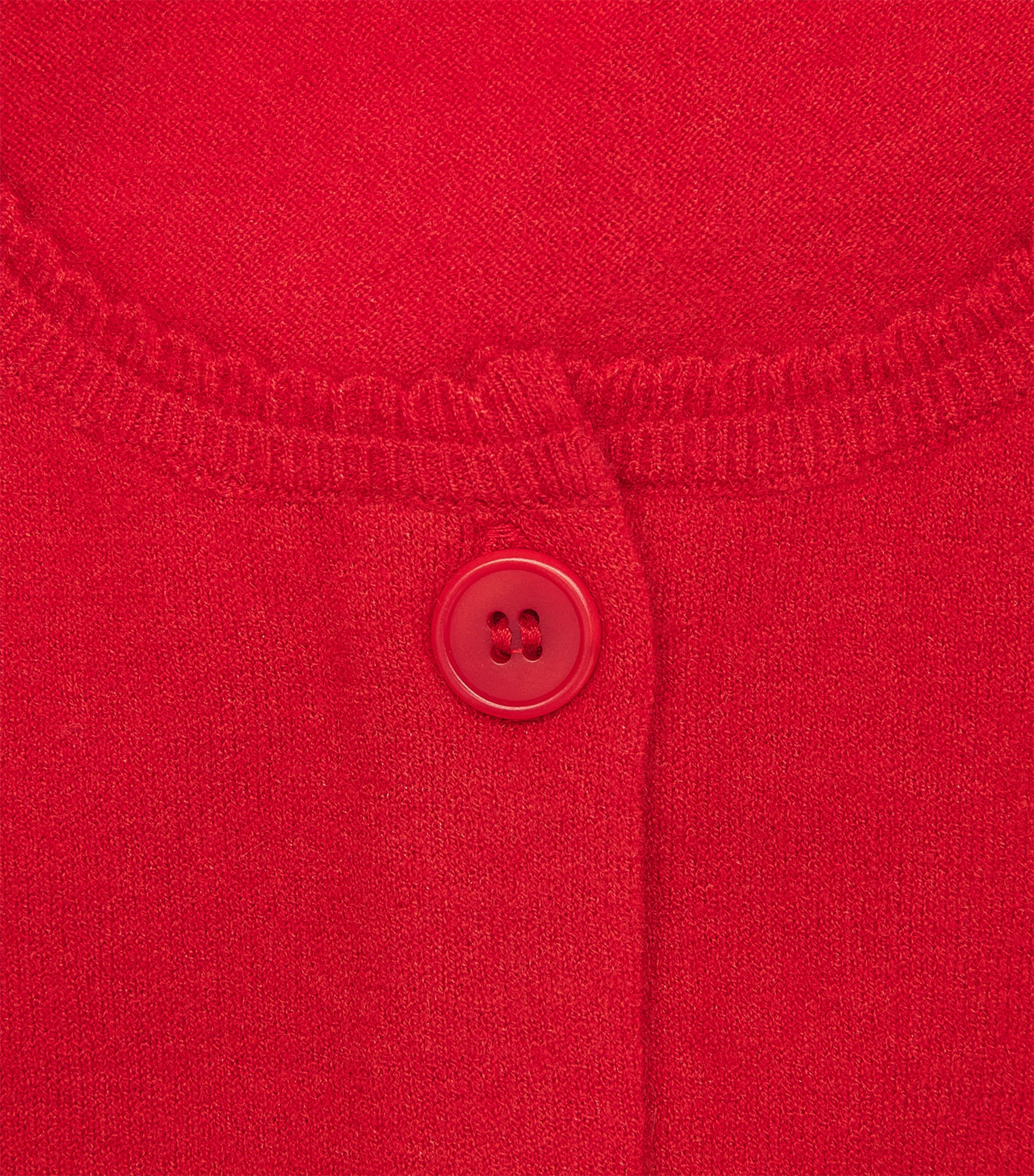 Vince Womens Wool-Cashmere-Blend Cardigan Poppy Image 6